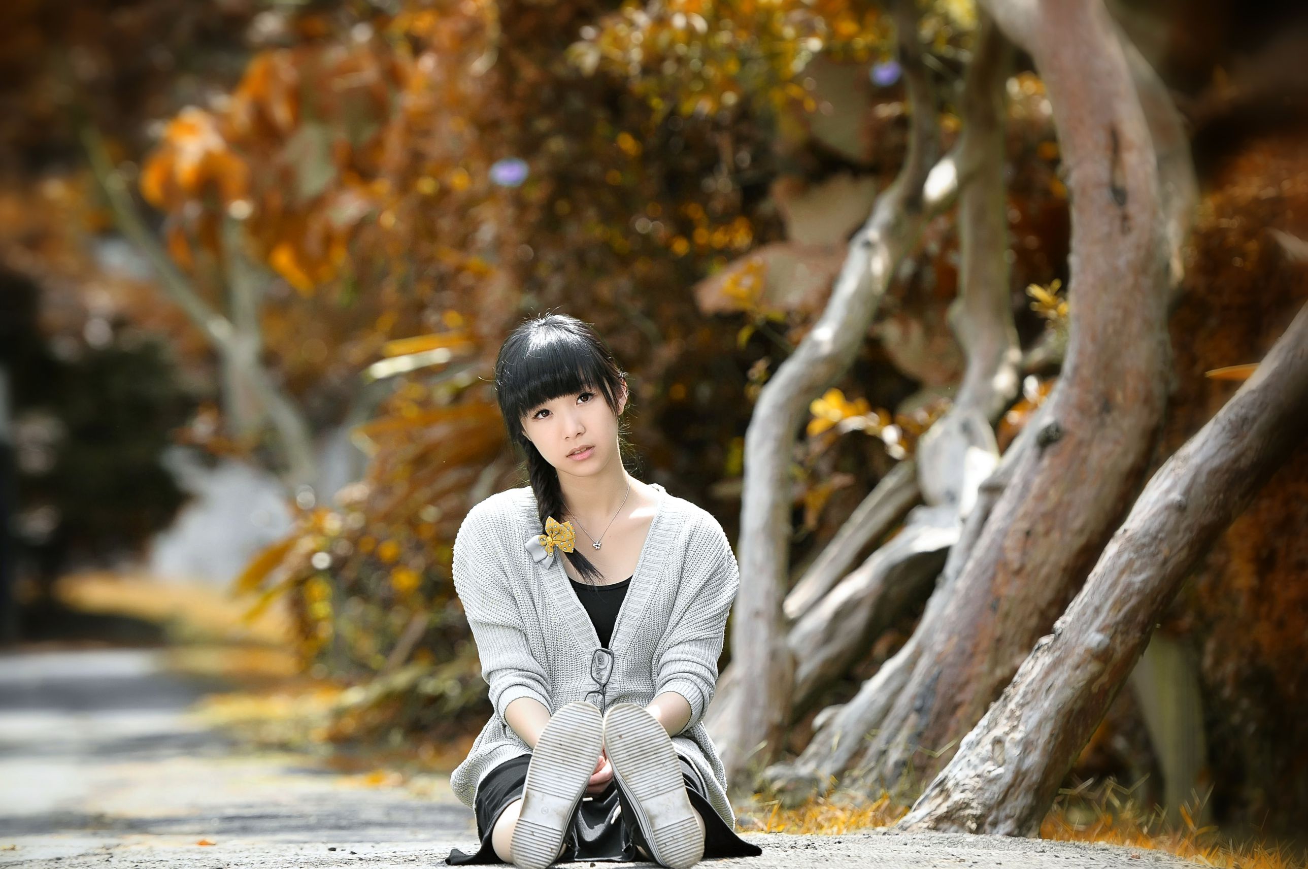 台湾清纯正妹茶茶《小清新外拍》写真图片集_第3张