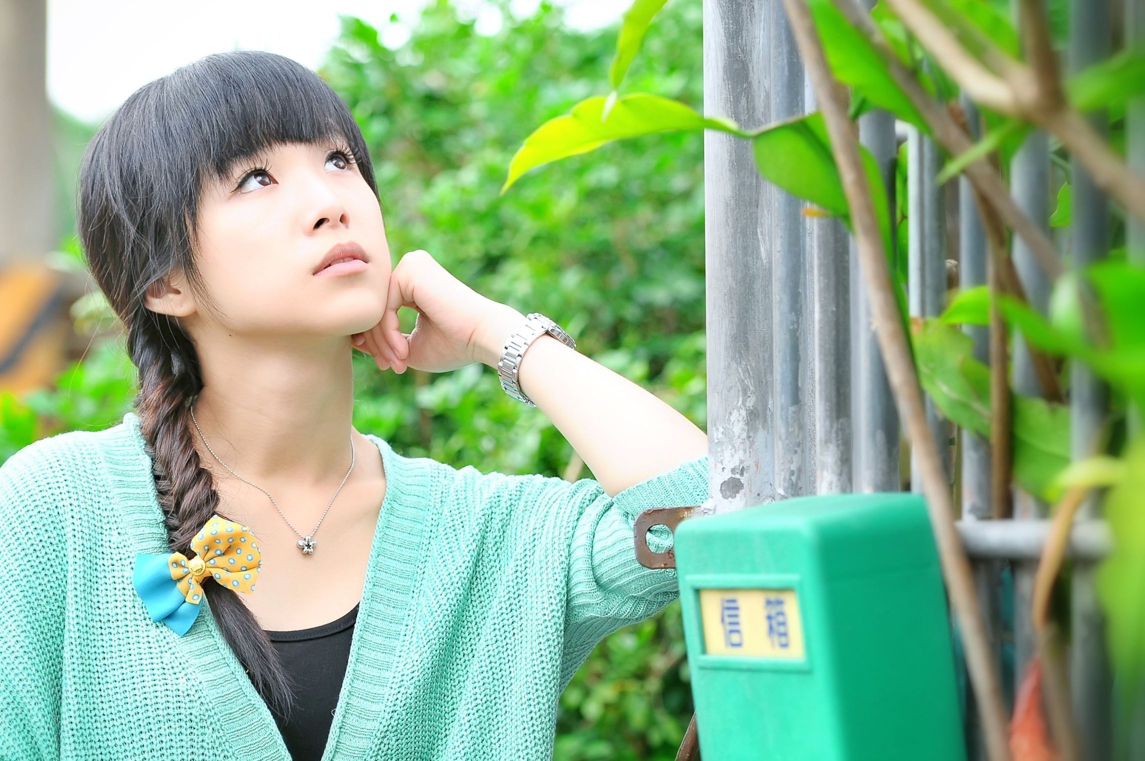 台湾清纯正妹茶茶《小清新外拍》写真图片集_第5张