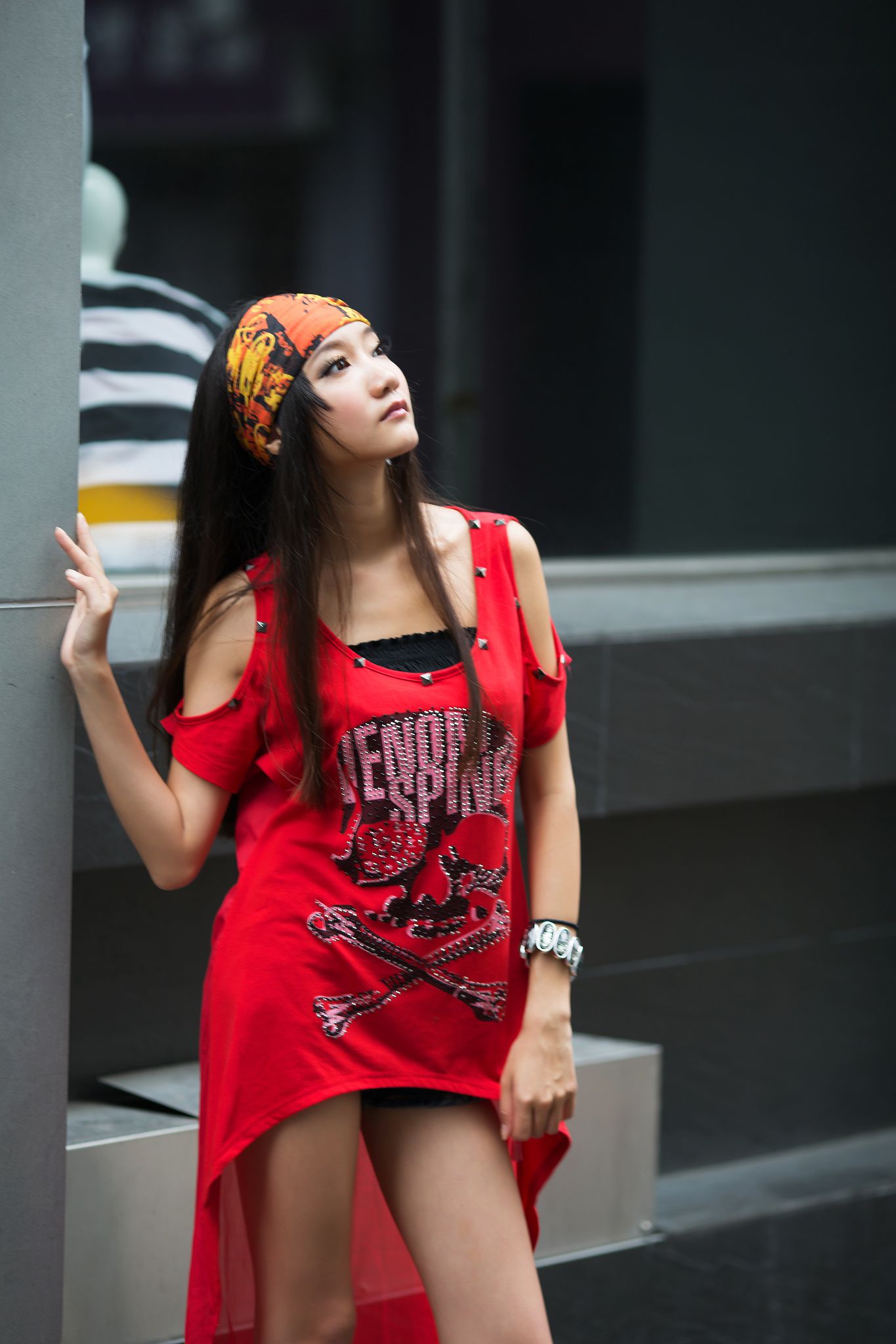 台湾腿模Tina陈思婷《美國街》街拍_第3张