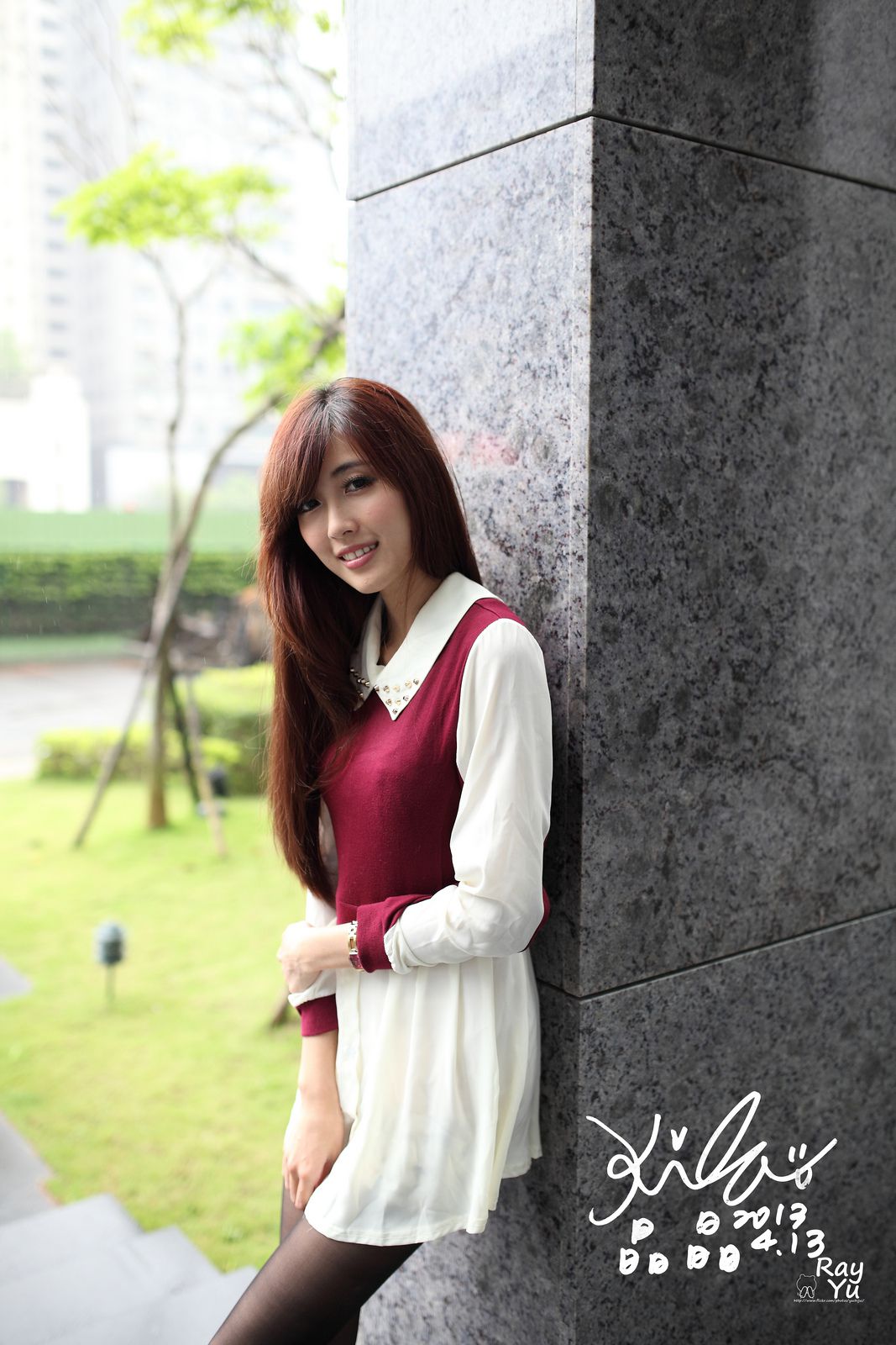 Kila晶晶/廖挺伶《2套黑丝街拍图片》_第3张