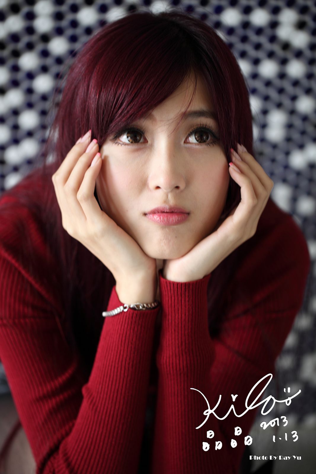 金允乔/Kila晶晶《黑丝套裙街拍》_第3张