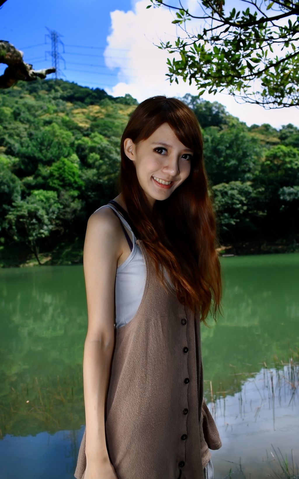 台湾正妹柠檬《清新甜美外拍图片》写真合集_第4张