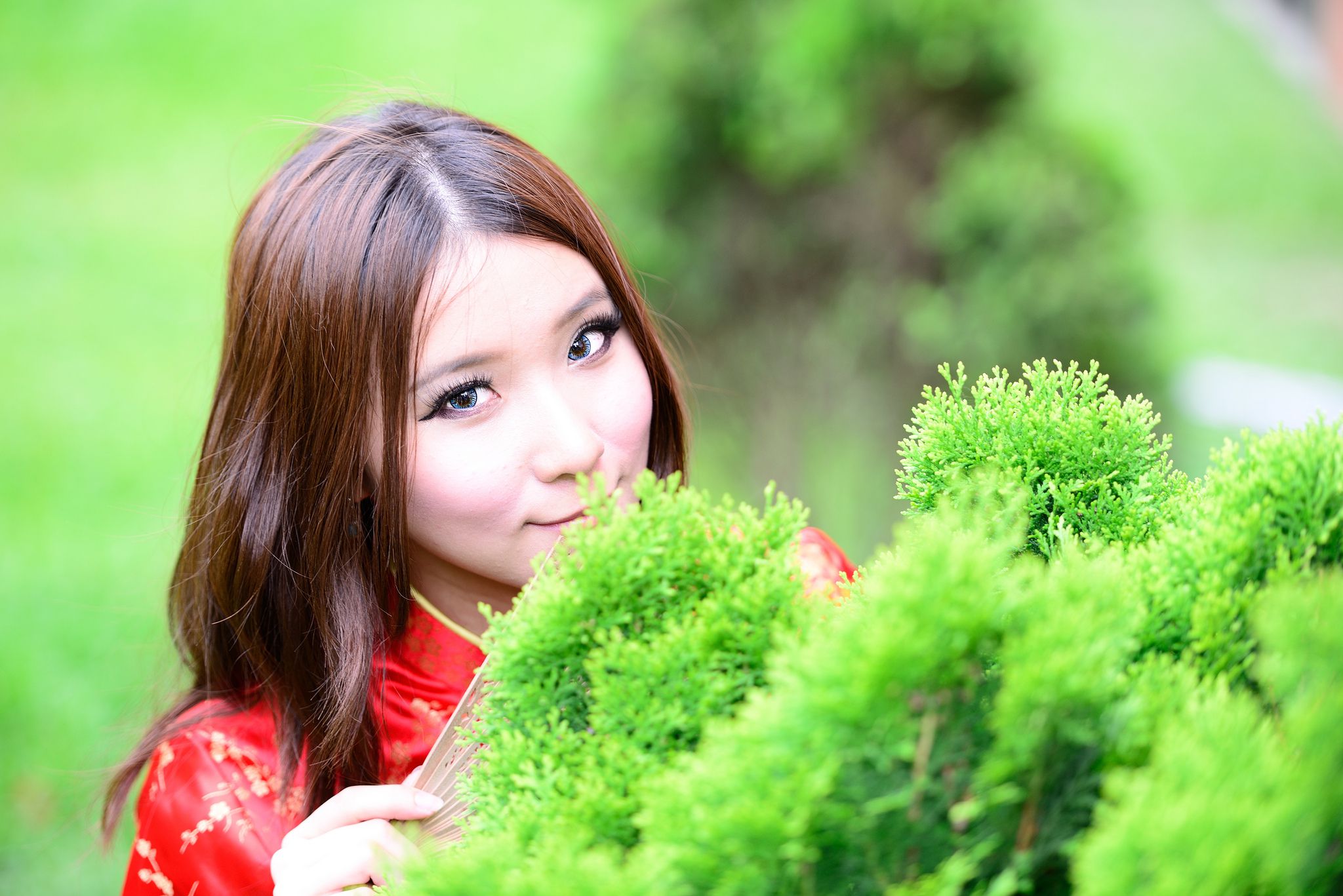 台湾模特阿布《红黑旗袍系列外拍》_第3张