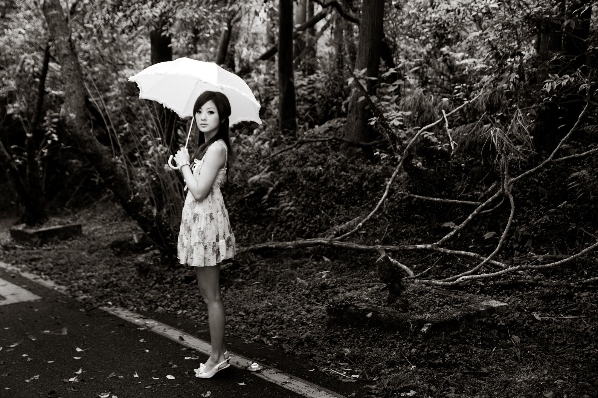 Mikako/张凯洁《白色圓舞曲x黑色執念》陽明山竹子湖外拍_第1张