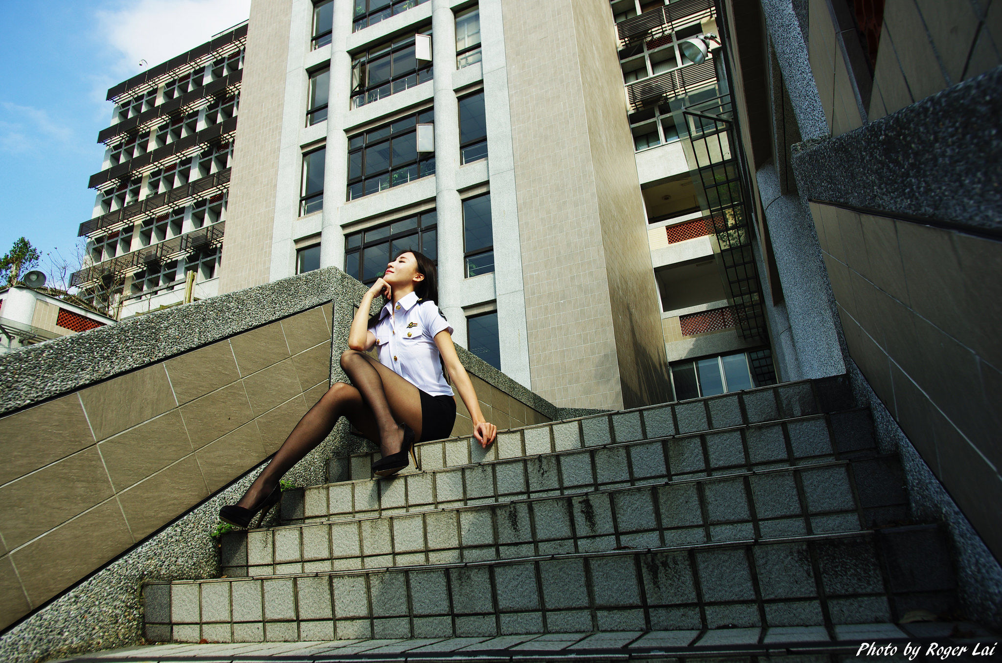 [台湾正妹] Anber小安柏 黑丝OL与国军女教官_第3张