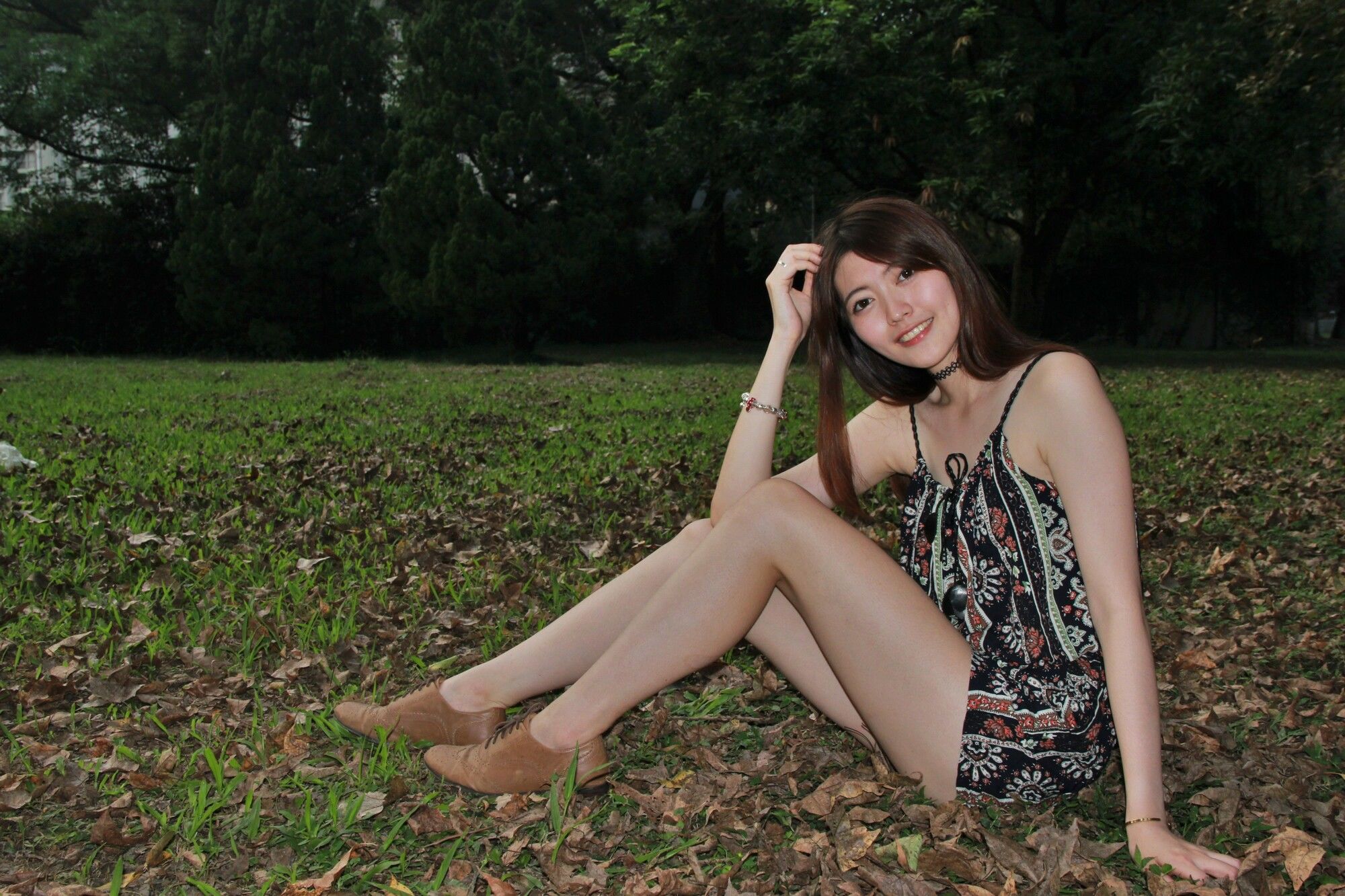 [台湾网红美女] 黄品瑄《台湾大学外拍》_第3张