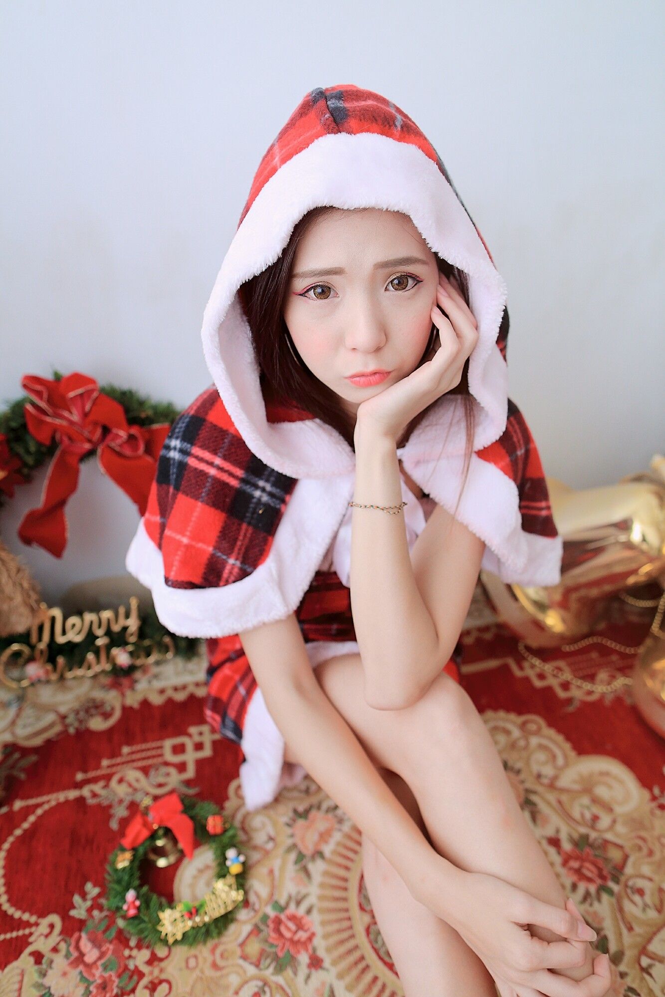 [台湾女神] 吴诺DUDU 圣诞棚拍_第4张