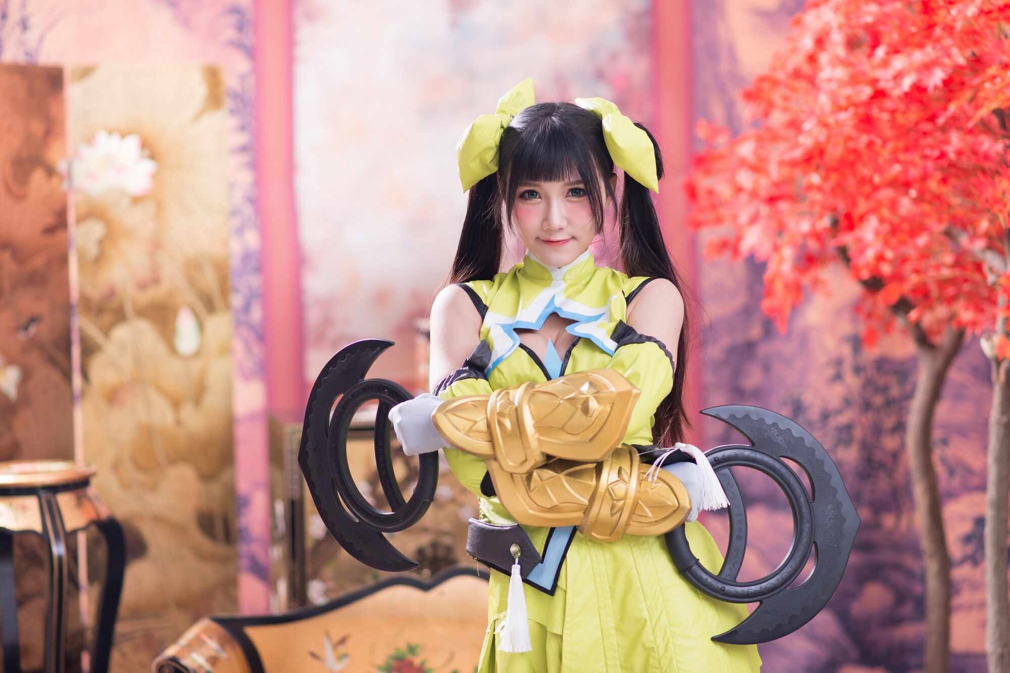 [台湾正妹] 乔乔儿《琴棚孙尚香 白丝》_第2张