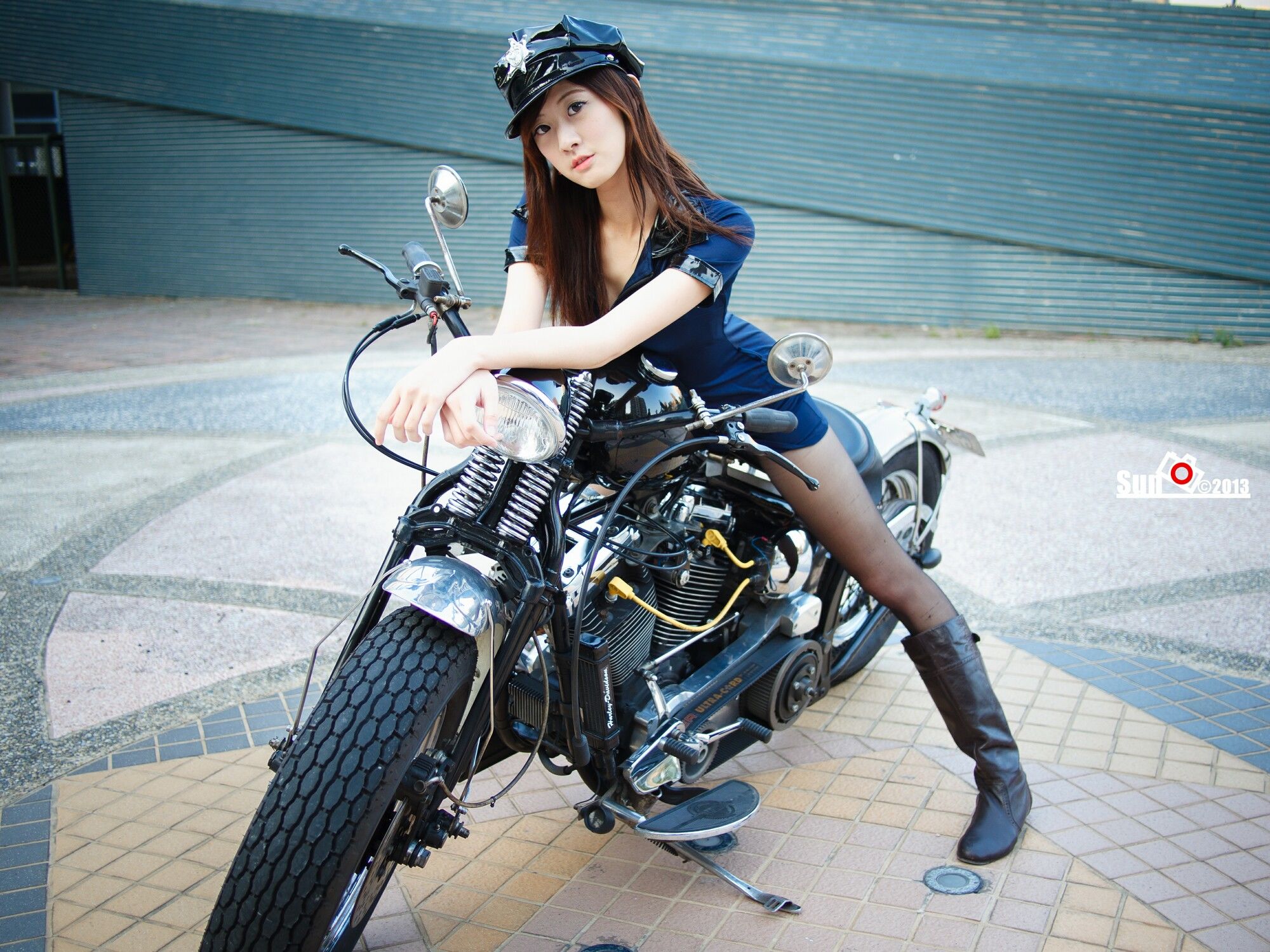 [台湾女神] 林茉晶 - 哈雷女警与空姐_第5张