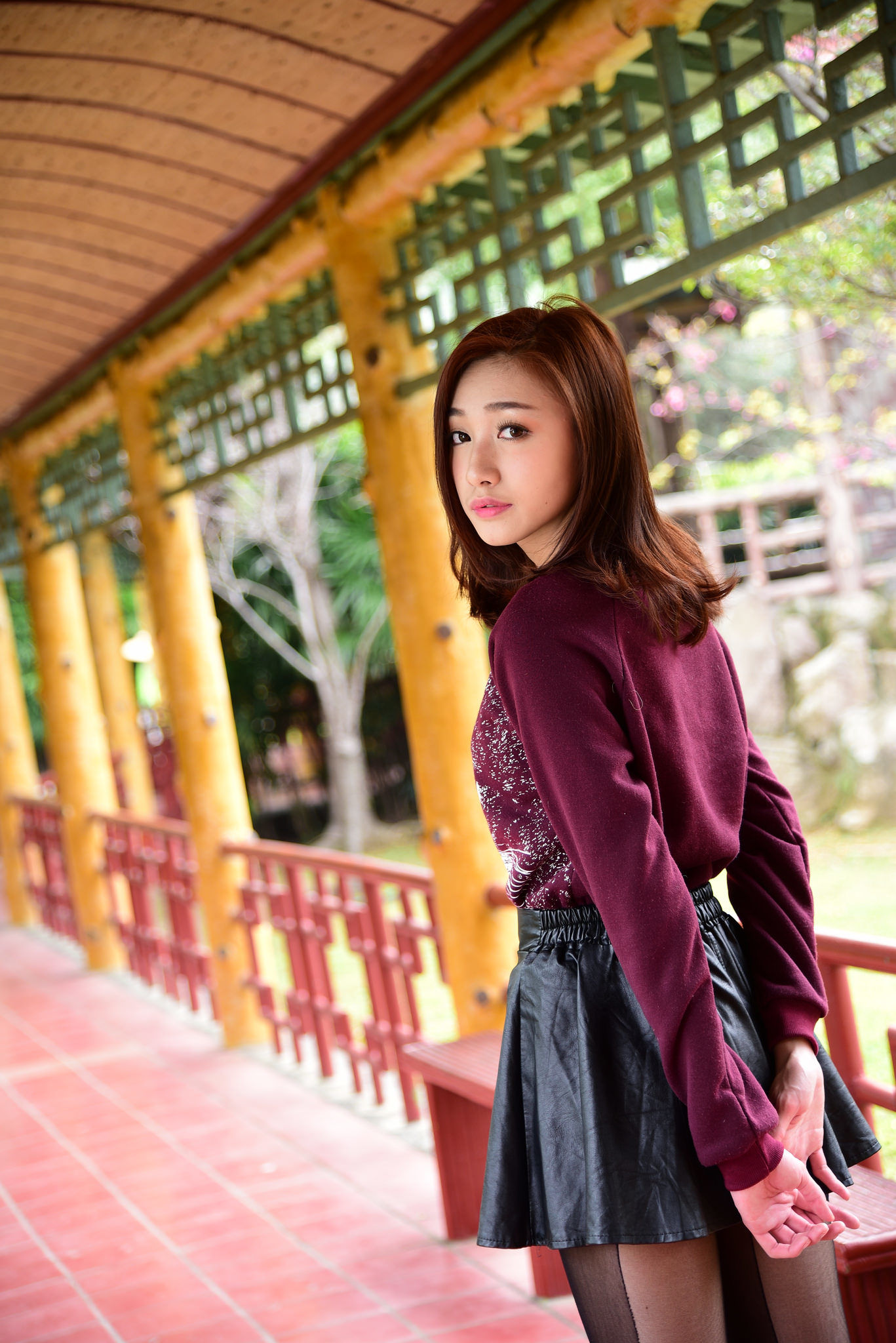 [台湾嫩模] 段璟乐/璟樂《雙溪公園 外拍（三套服装）》_第5张