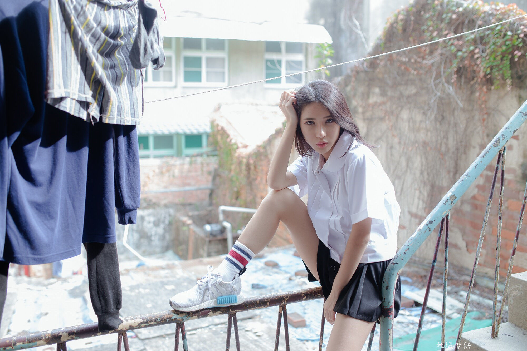 [台湾正妹]  沈綺綺 水手服內衣外拍 三套服装_第3张