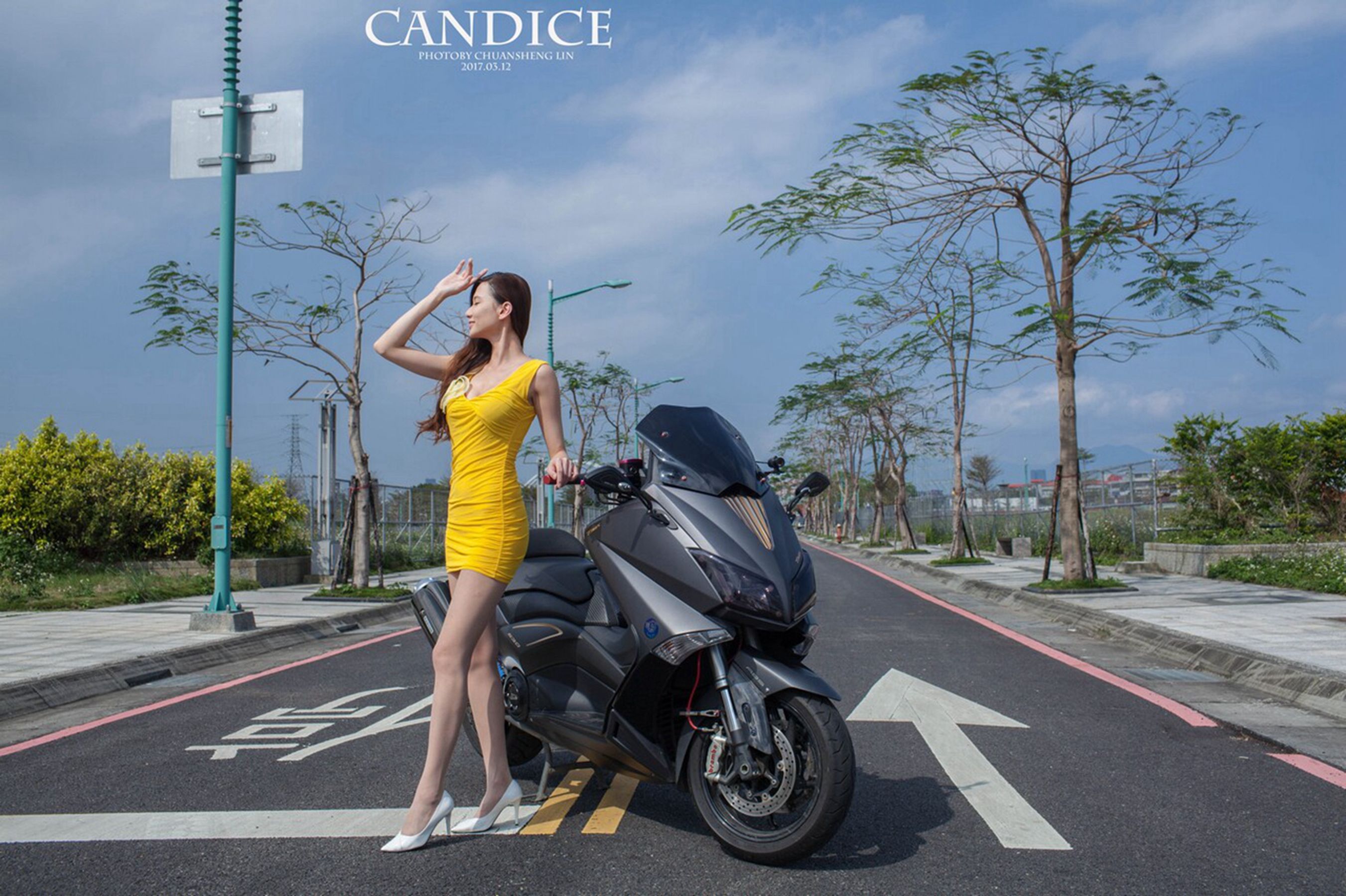 [台湾女神]  蔡译心Candice - 摩托机车时尚女郎_第2张
