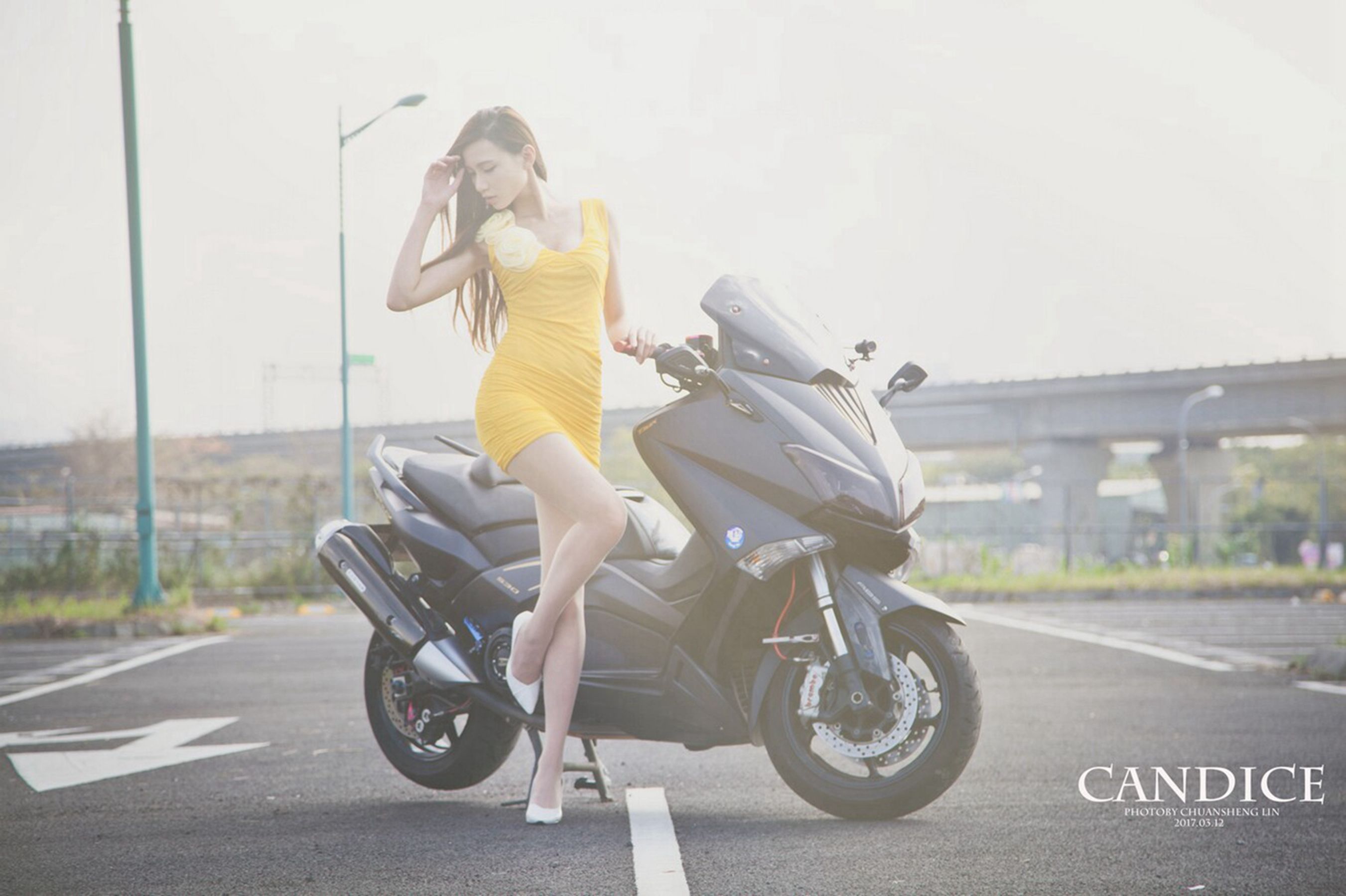 [台湾女神]  蔡译心Candice - 摩托机车时尚女郎_第4张