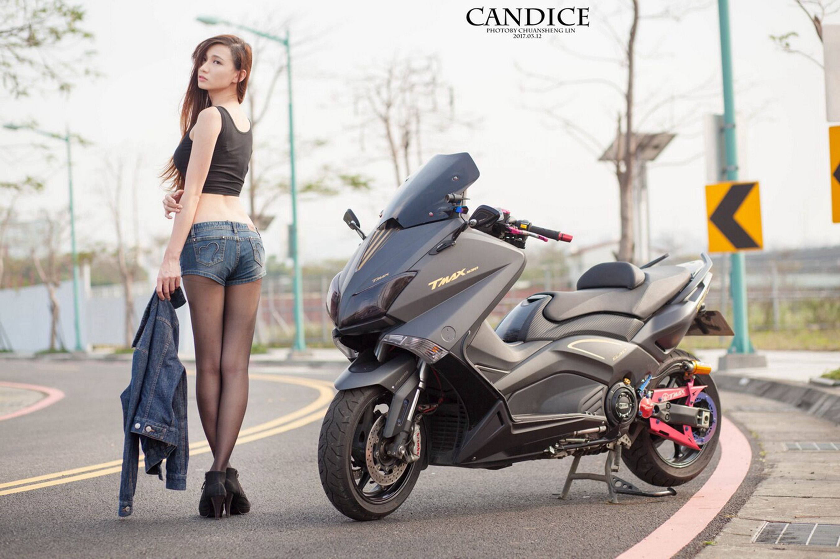 [台湾女神]  蔡译心Candice - 摩托机车时尚女郎_第5张