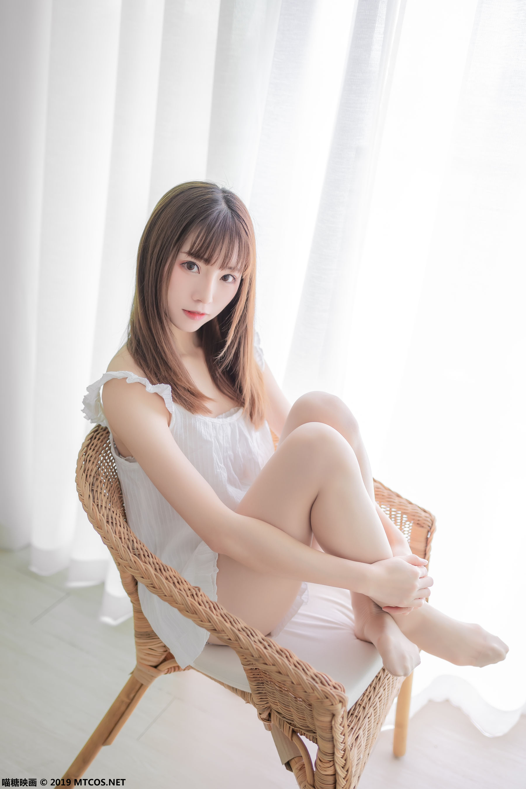 [喵糖映画] VOL.056 绮太郎 - 白色睡衣_第1张