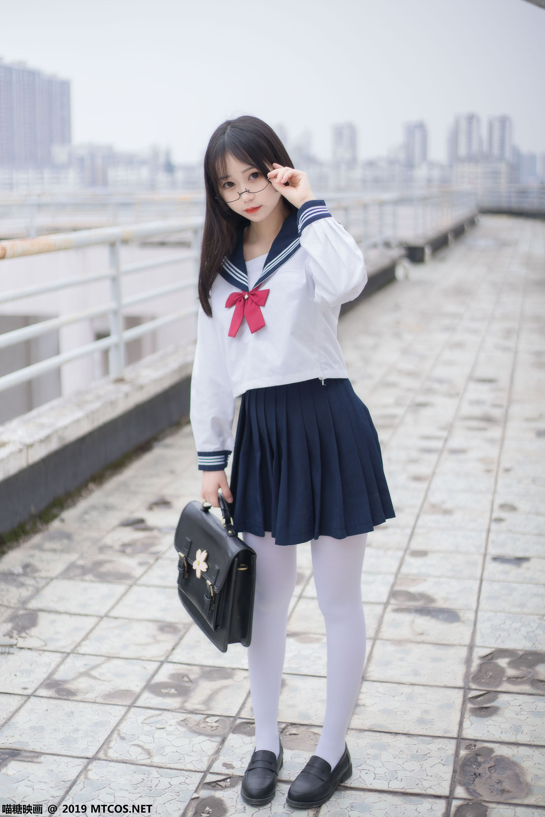 [喵糖映画] VOL.067 半度度度喵 - 喵喵的白丝水手服_第5张