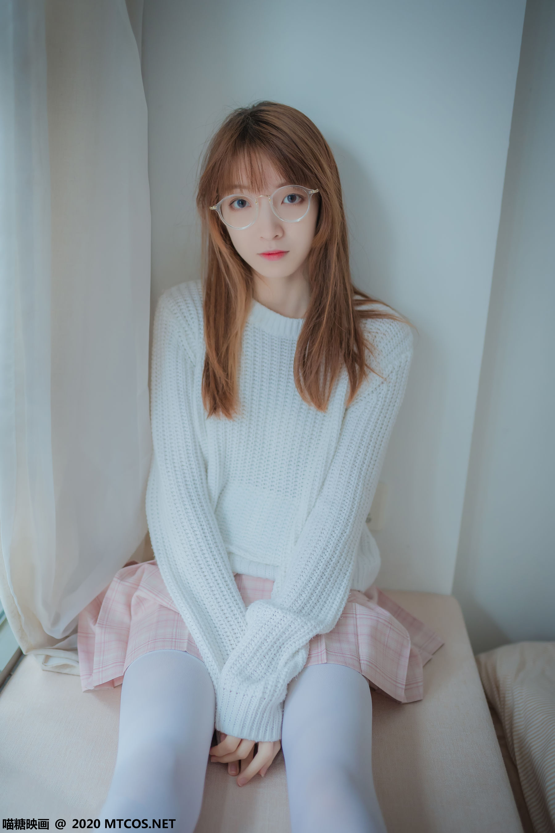 [喵糖映画] VOL.077 祖木子 粉格裙的眼睛娘_第2张
