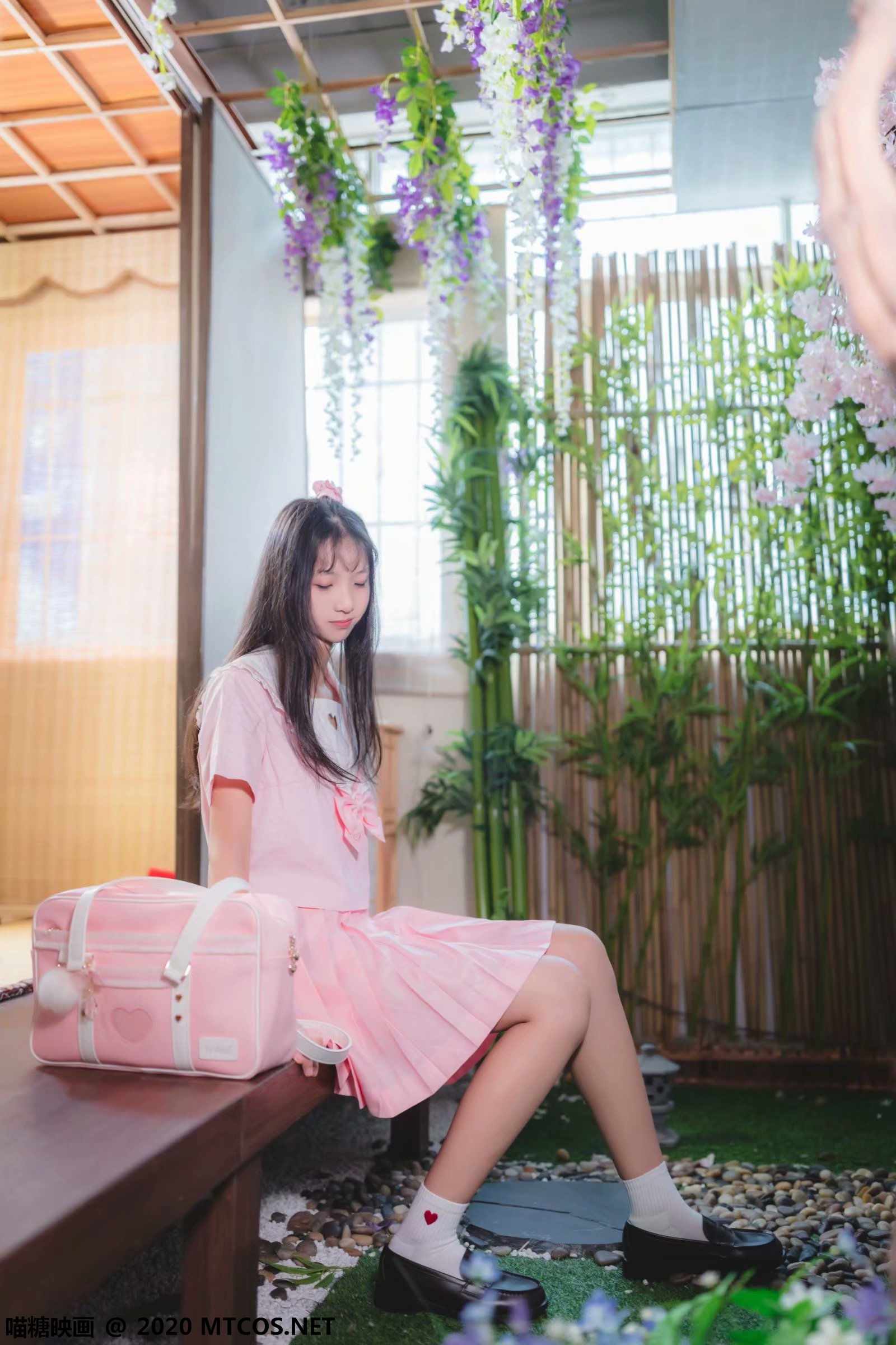 [喵糖映画] VOL.087 西呱呀呀呀 日系粉色JK_第3张