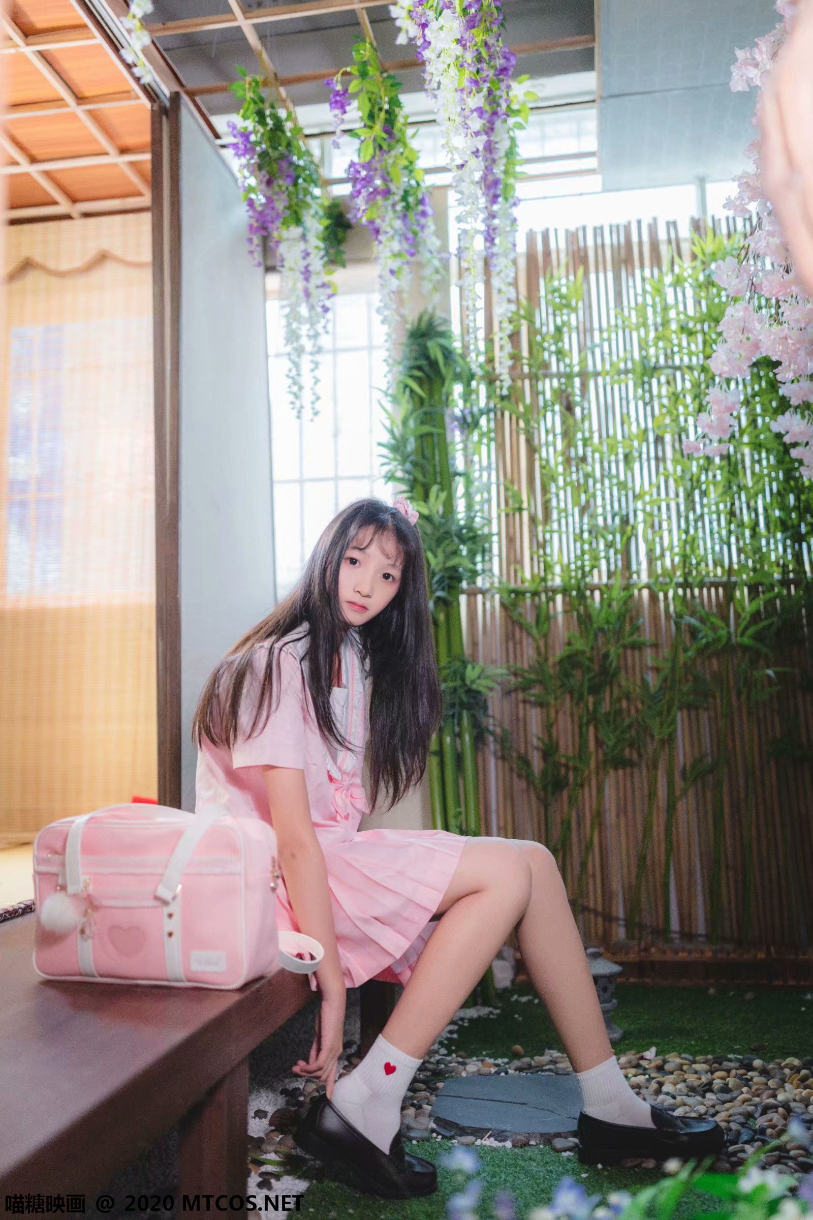 [喵糖映画] VOL.087 西呱呀呀呀 日系粉色JK_第4张