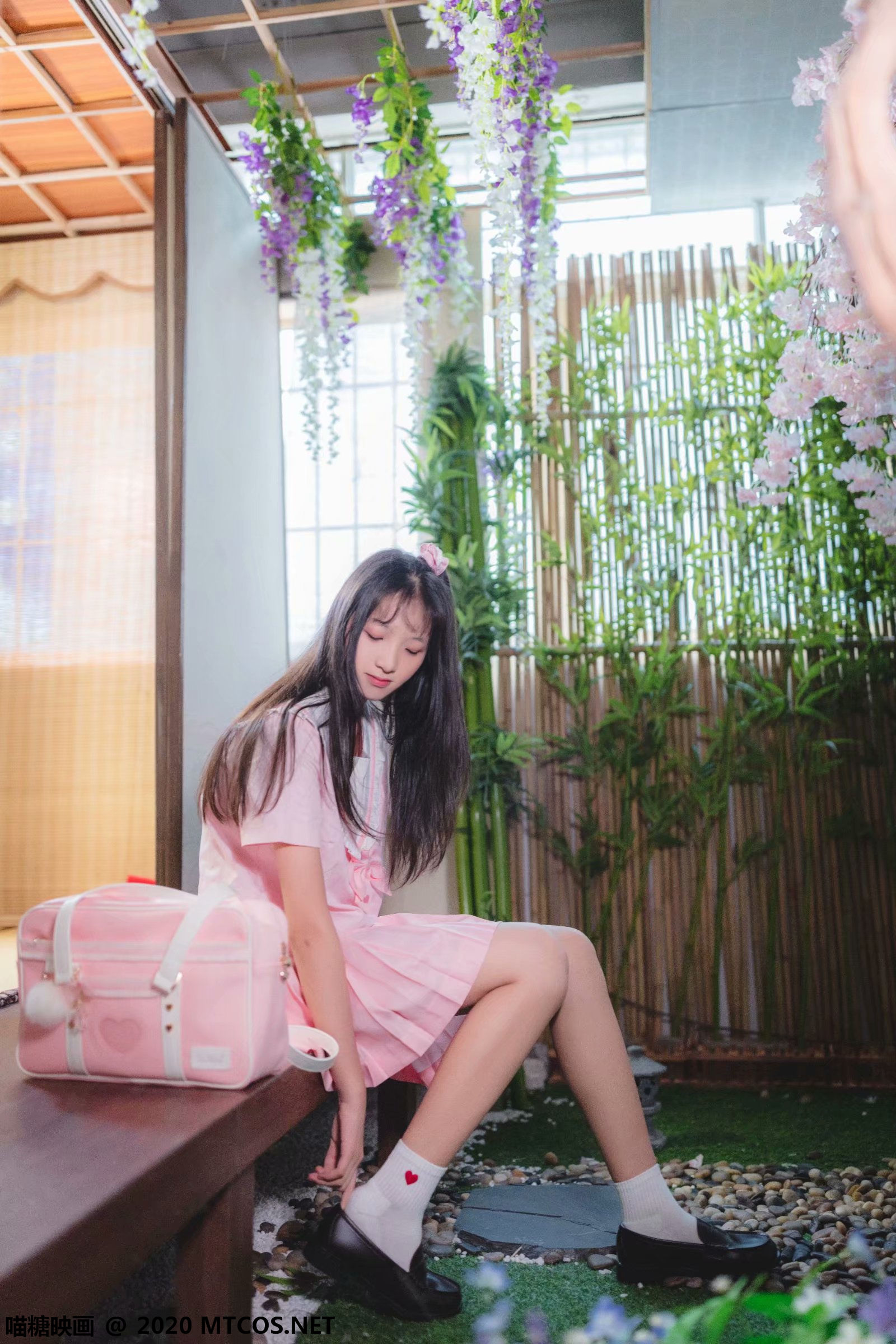 [喵糖映画] VOL.087 西呱呀呀呀 日系粉色JK_第5张
