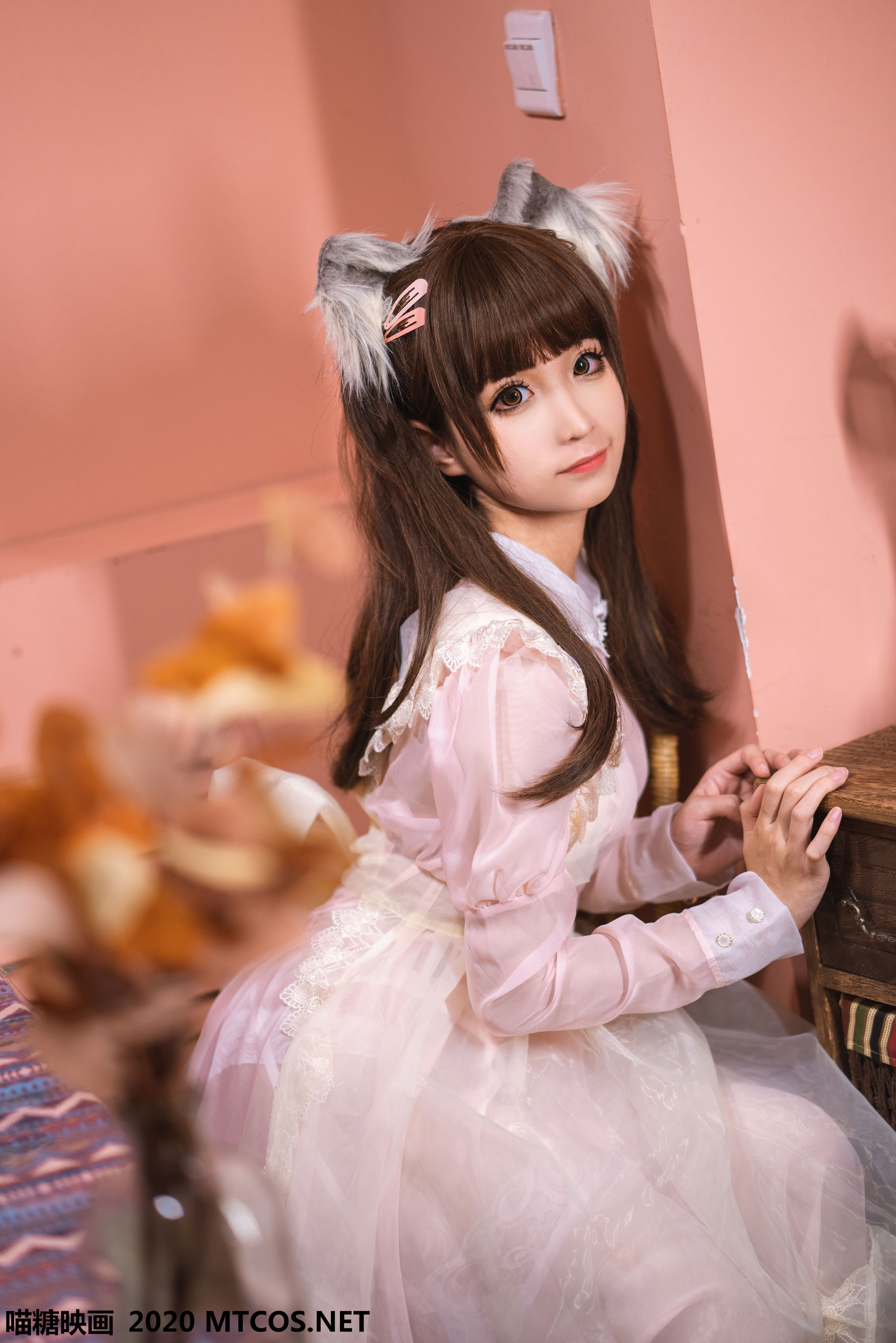 [喵糖映画] VOL.119  蠢沫沫《粉色猫耳女仆》_第1张