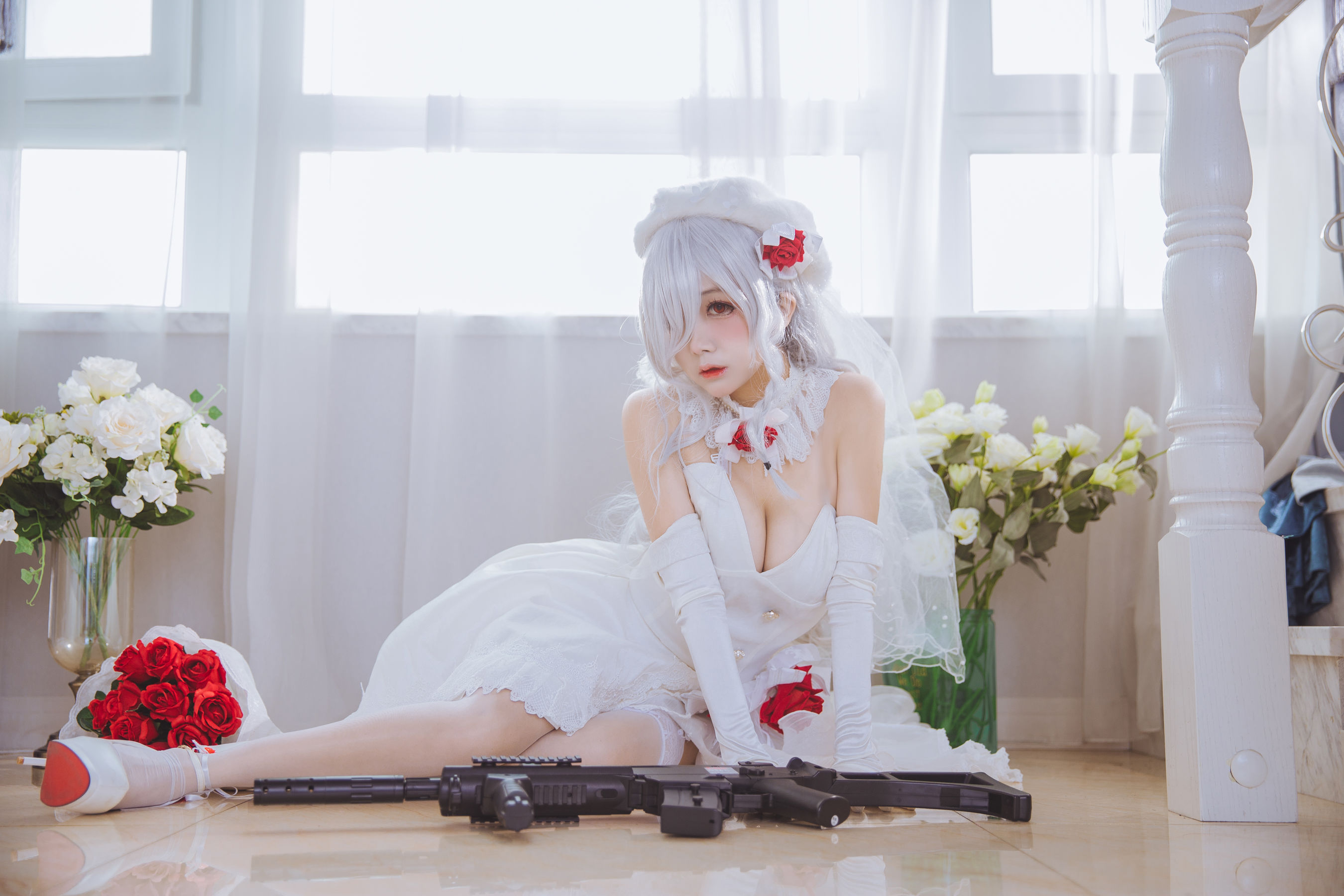 [喵糖映画] VOL.123  日奈娇《花嫁cos》_第3张