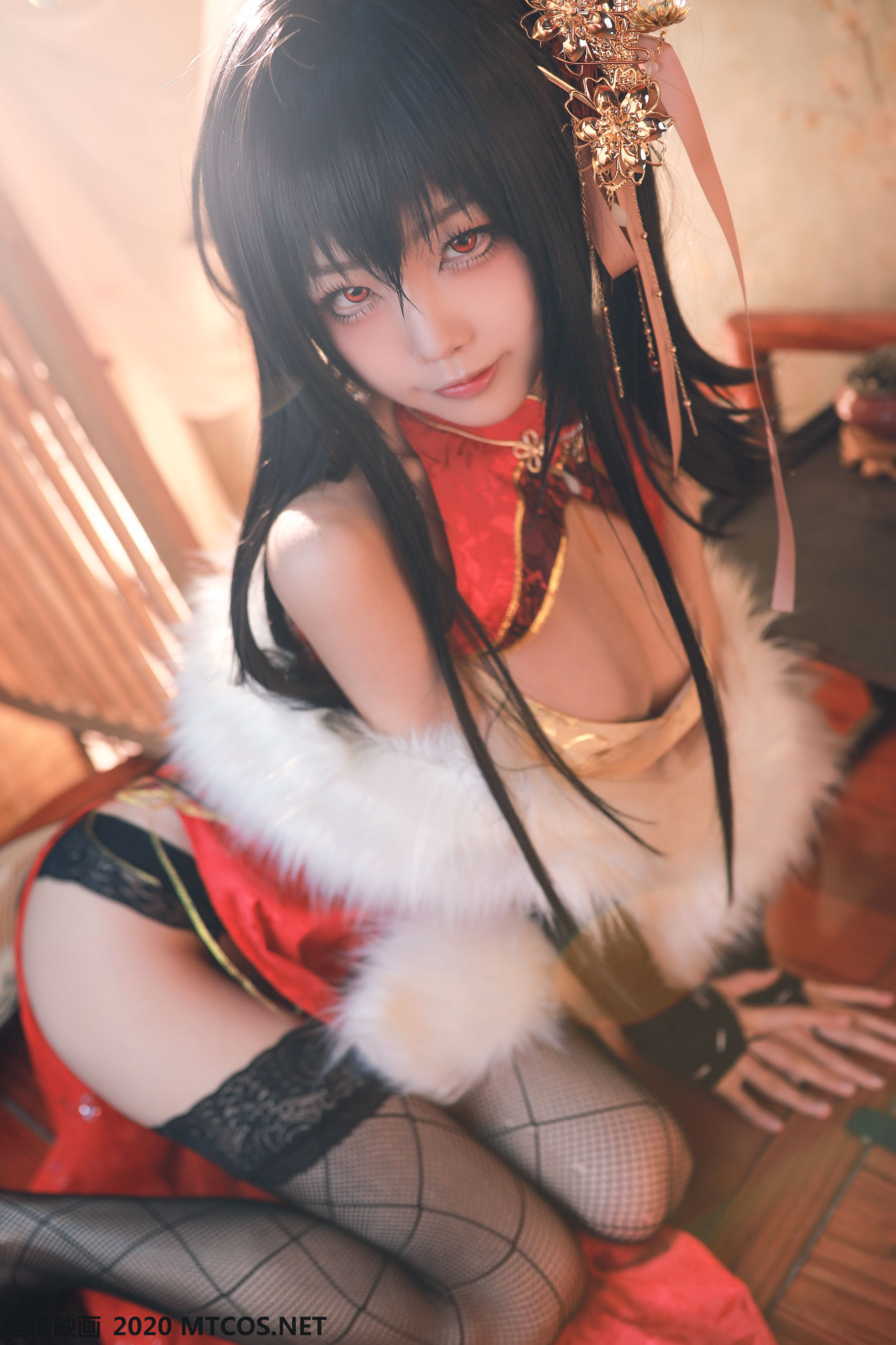 [喵糖映画] HML.004  水淼aqua 水淼大凤旗袍_第3张