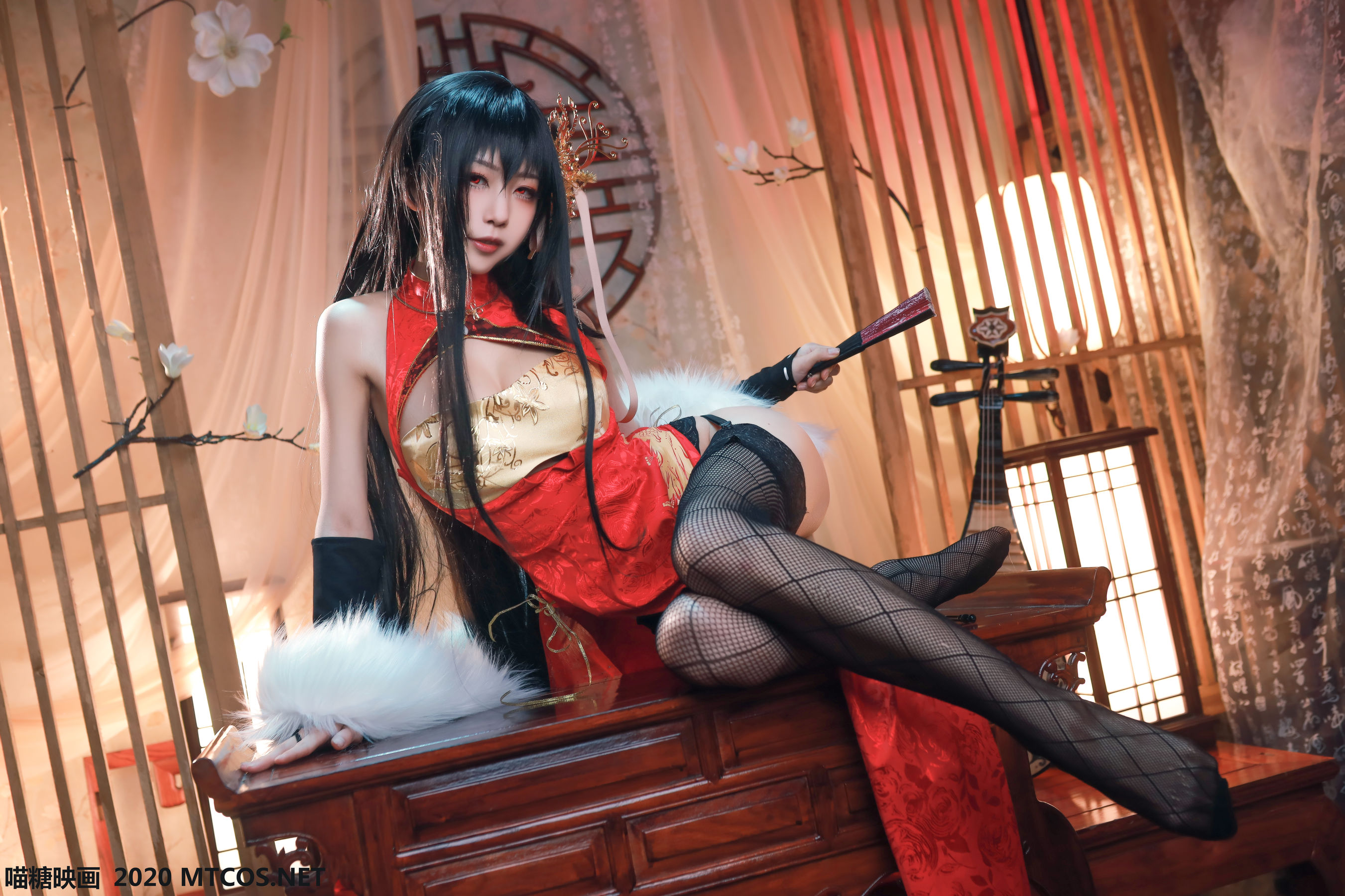 [喵糖映画] HML.004  水淼aqua 水淼大凤旗袍_第4张