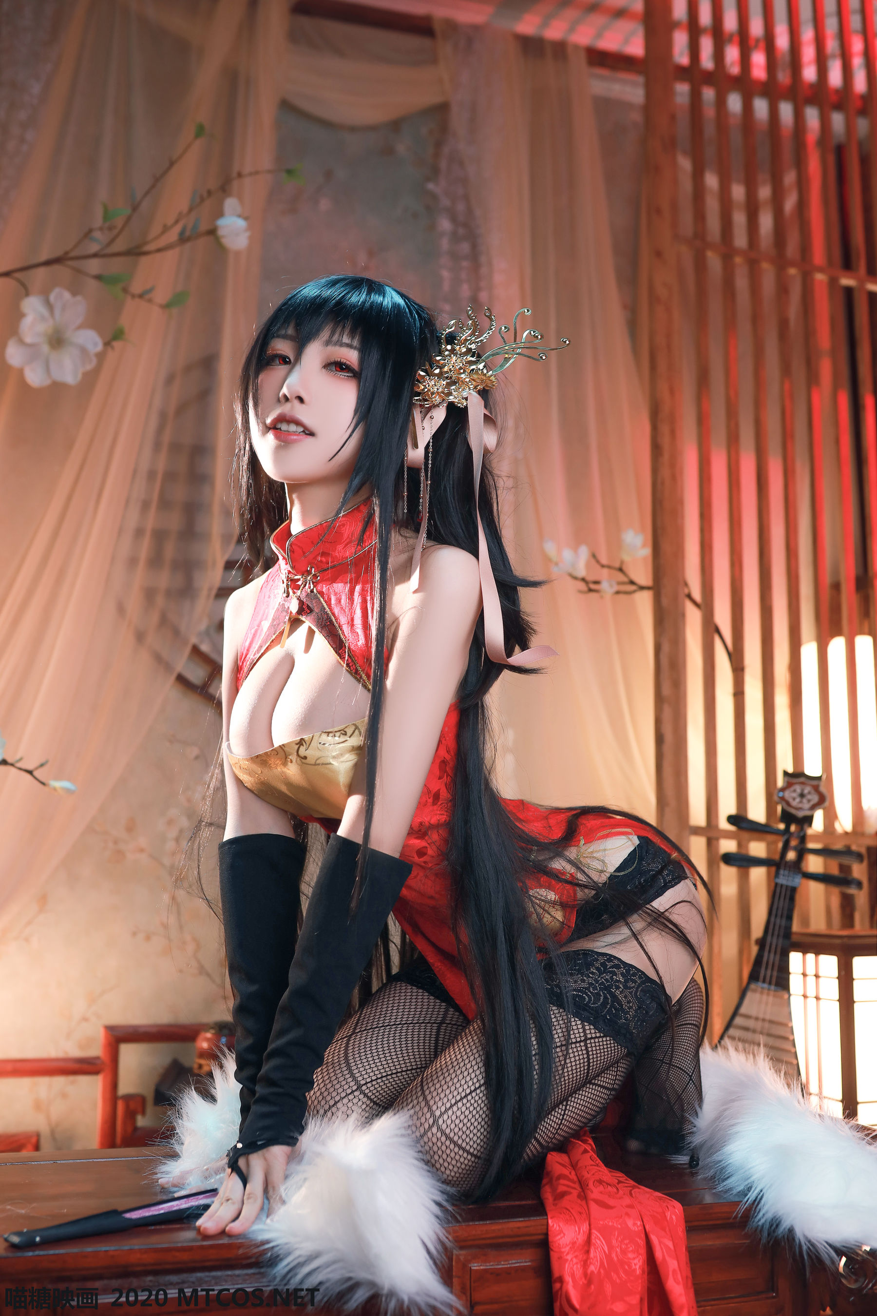 [喵糖映画] HML.004  水淼aqua 水淼大凤旗袍_第5张