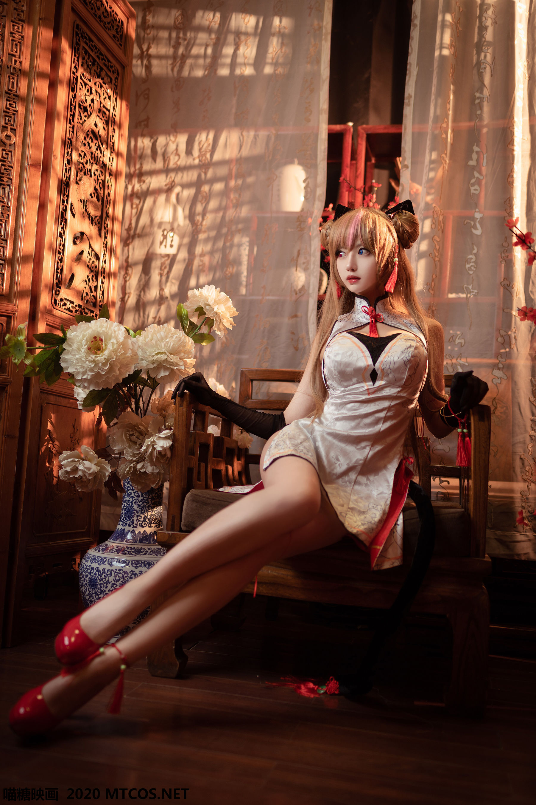 [喵糖映画] HML.011 小鹿鹿 蜂糖花旗袍_第5张