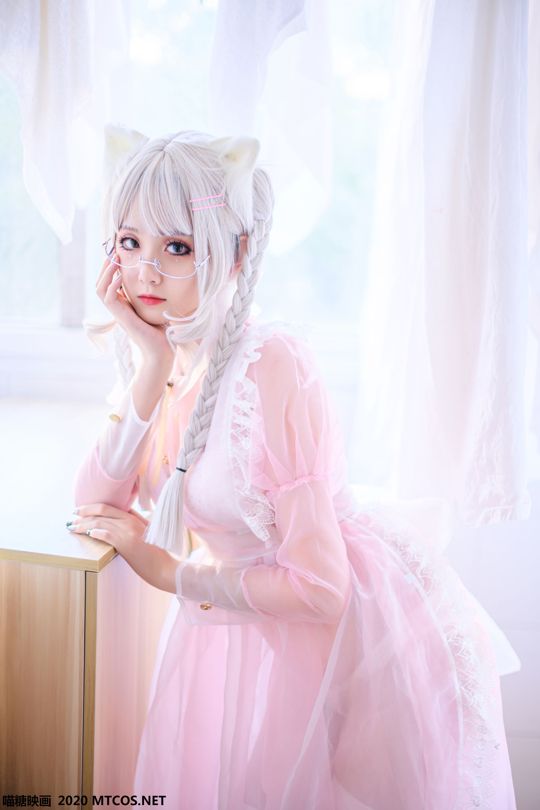 [喵糖映画] VOL.149 秋楚楚 粉色透明女仆_第4张