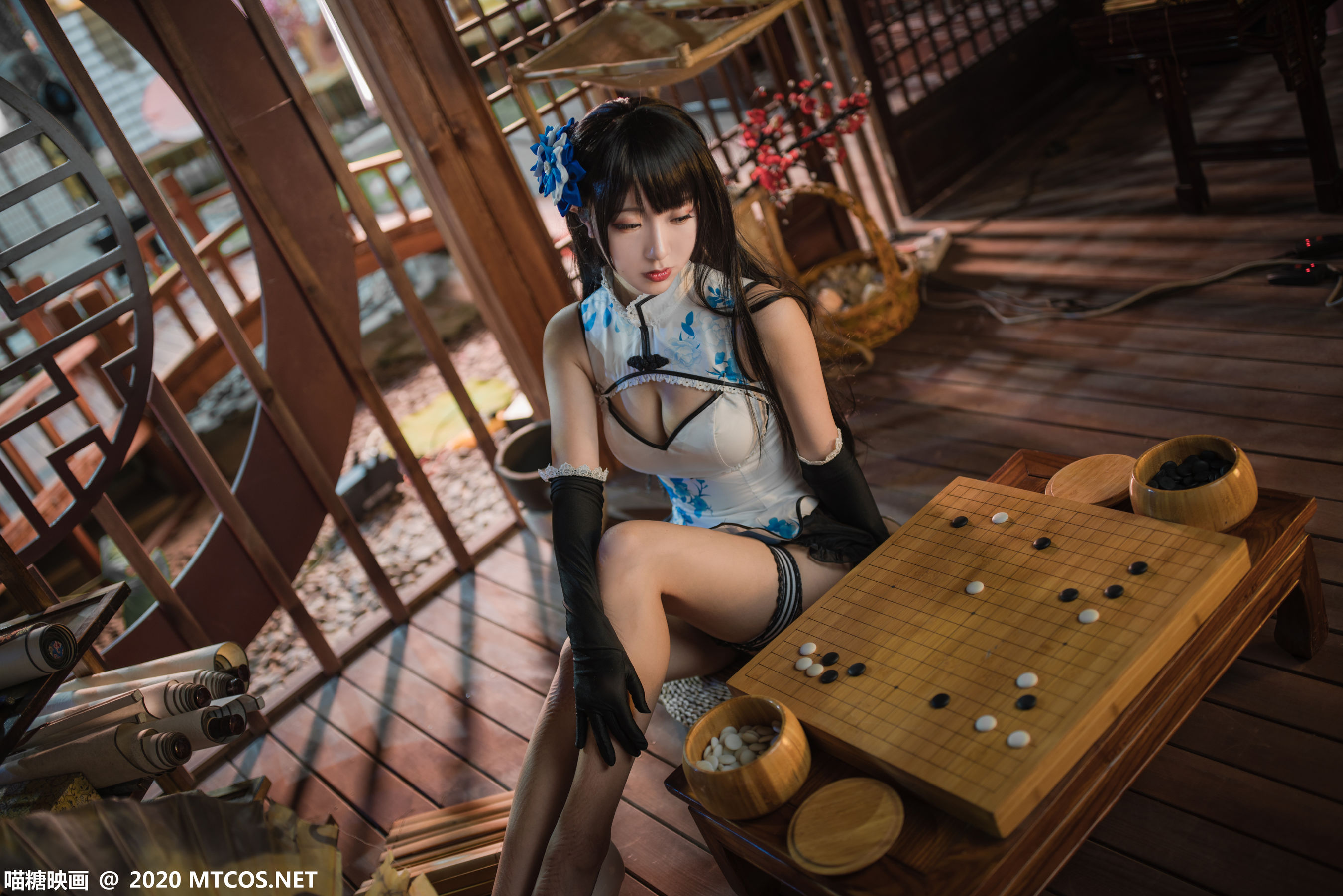 [喵糖映画] HML.014 黑川 瓶儿旗袍_第4张