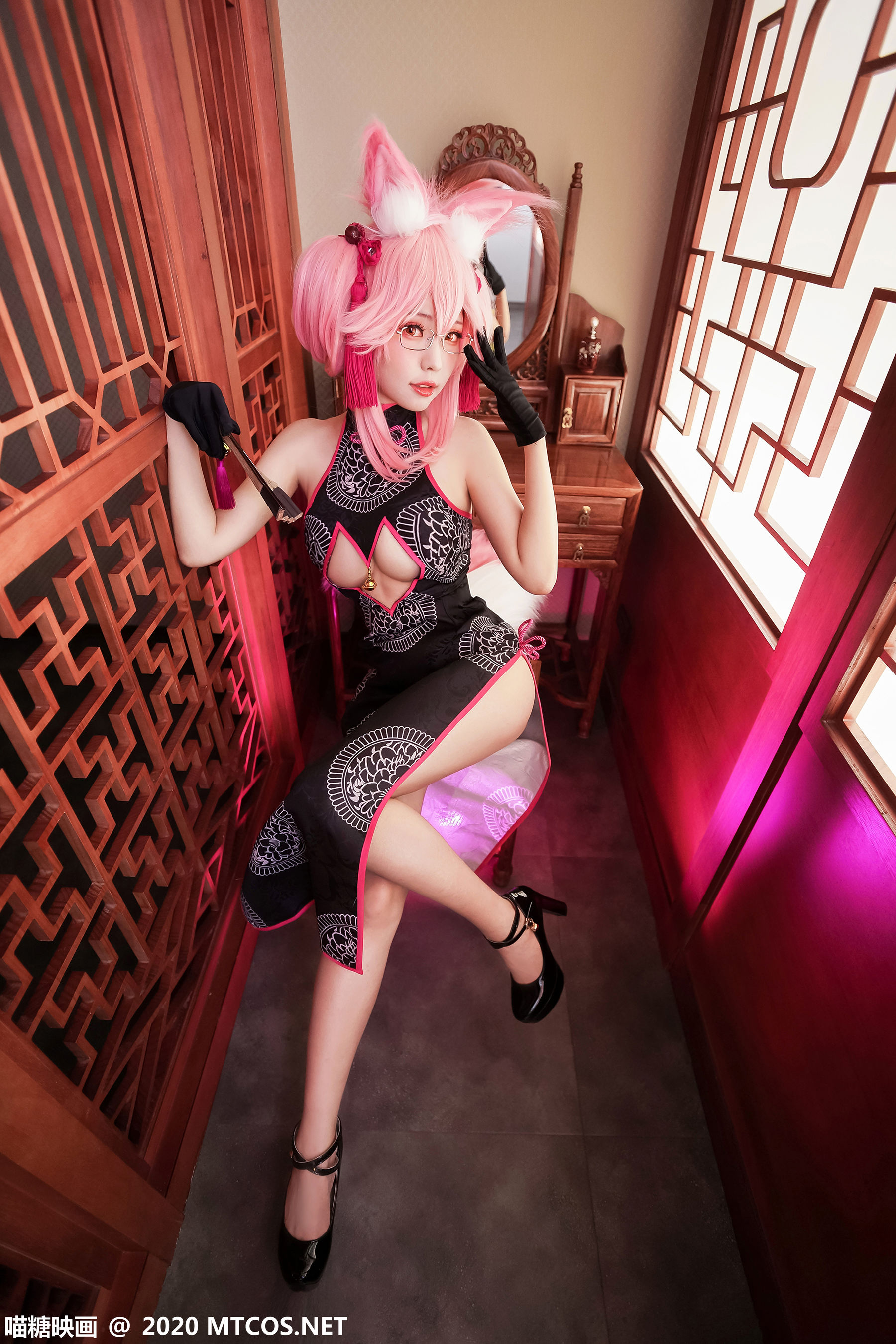 [喵糖映画] HML.024 Ely 玉藻狐旗袍_第2张