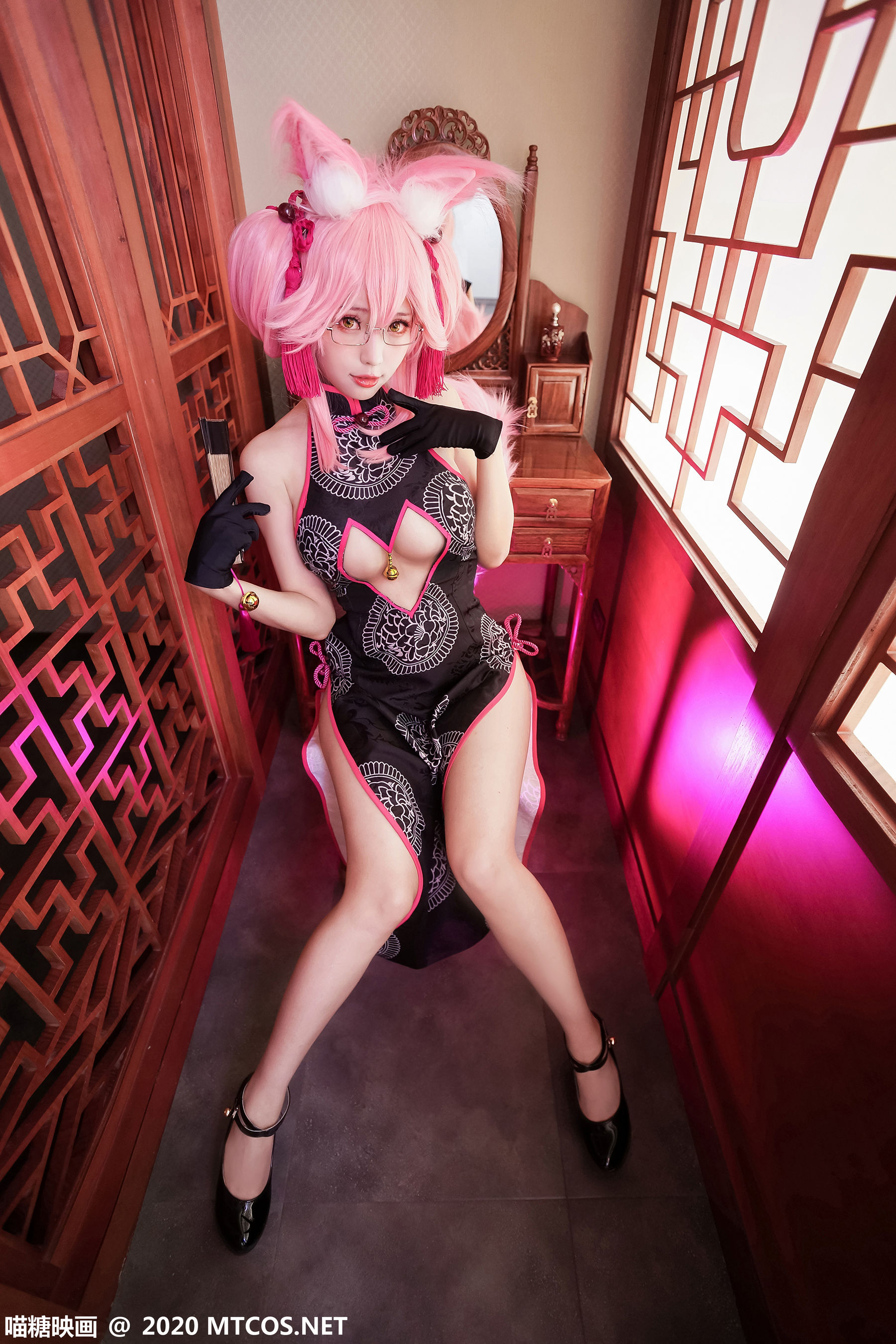 [喵糖映画] HML.024 Ely 玉藻狐旗袍_第3张