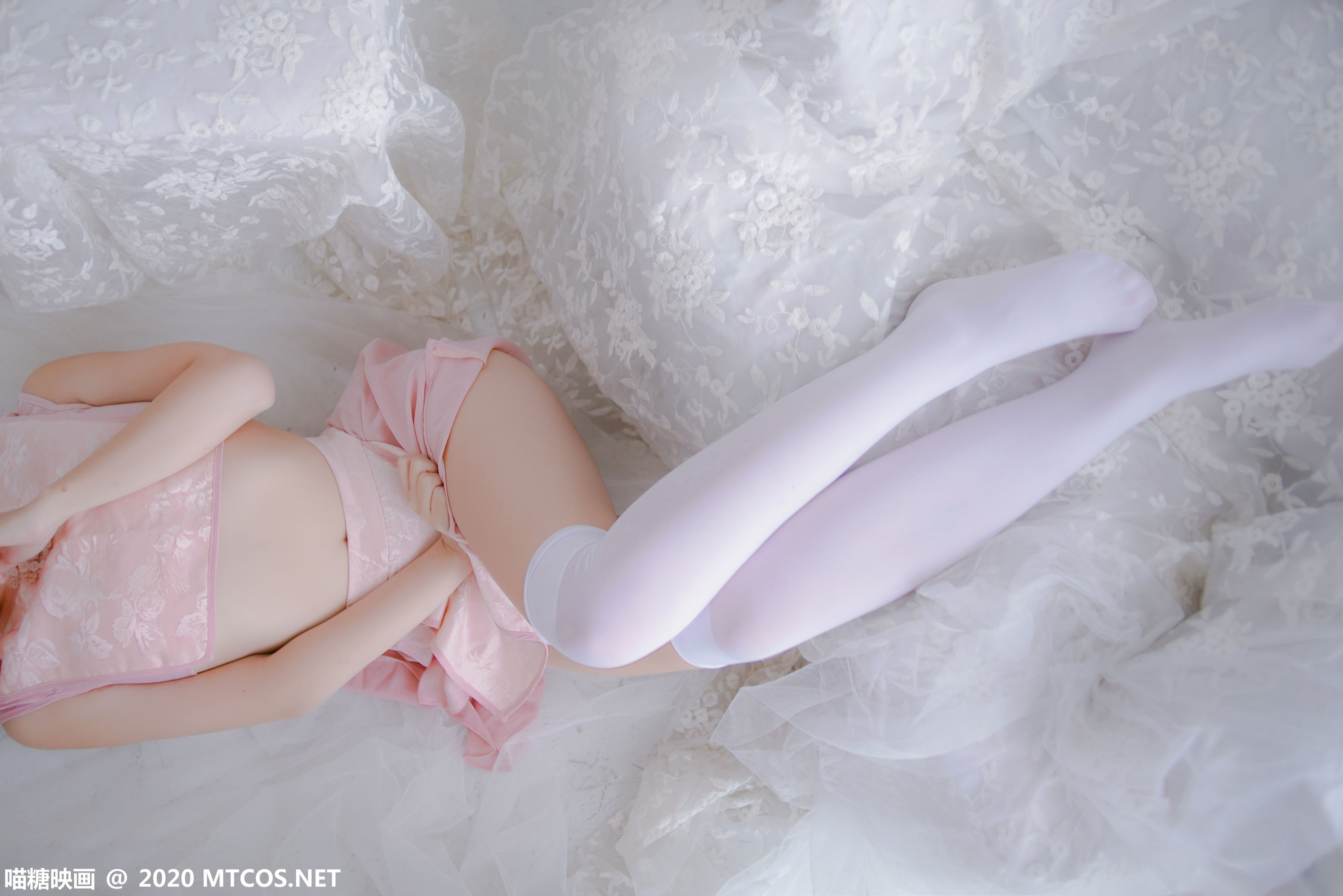 [喵糖映画] HML.026 二佐Nisa  粉系旗袍_第2张