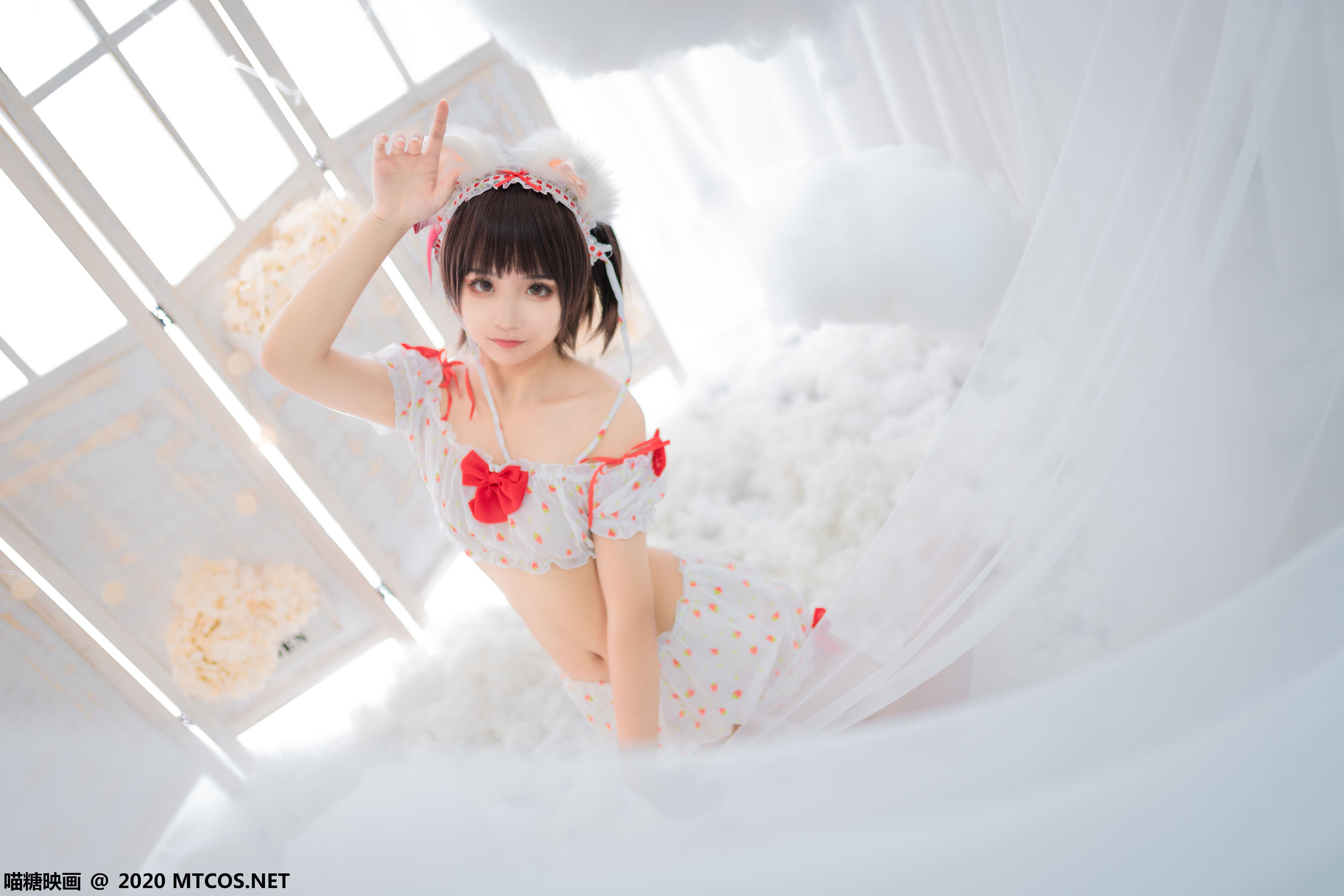 [喵糖映画] VOL.155 蠢沫沫 草莓印花小夜衣_第3张