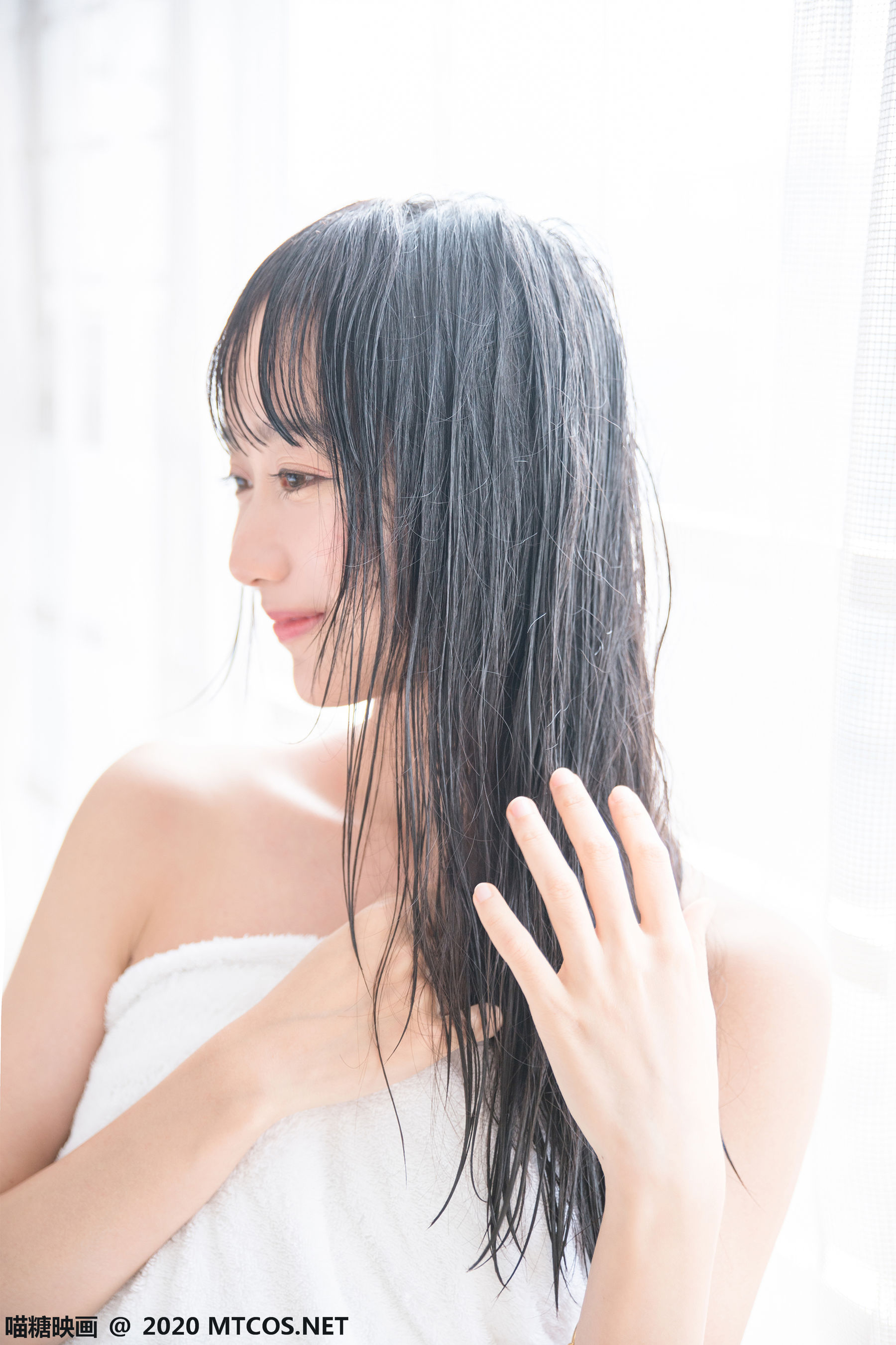 [喵糖映画] VOL.174  木绵绵  纯白浴巾_第4张