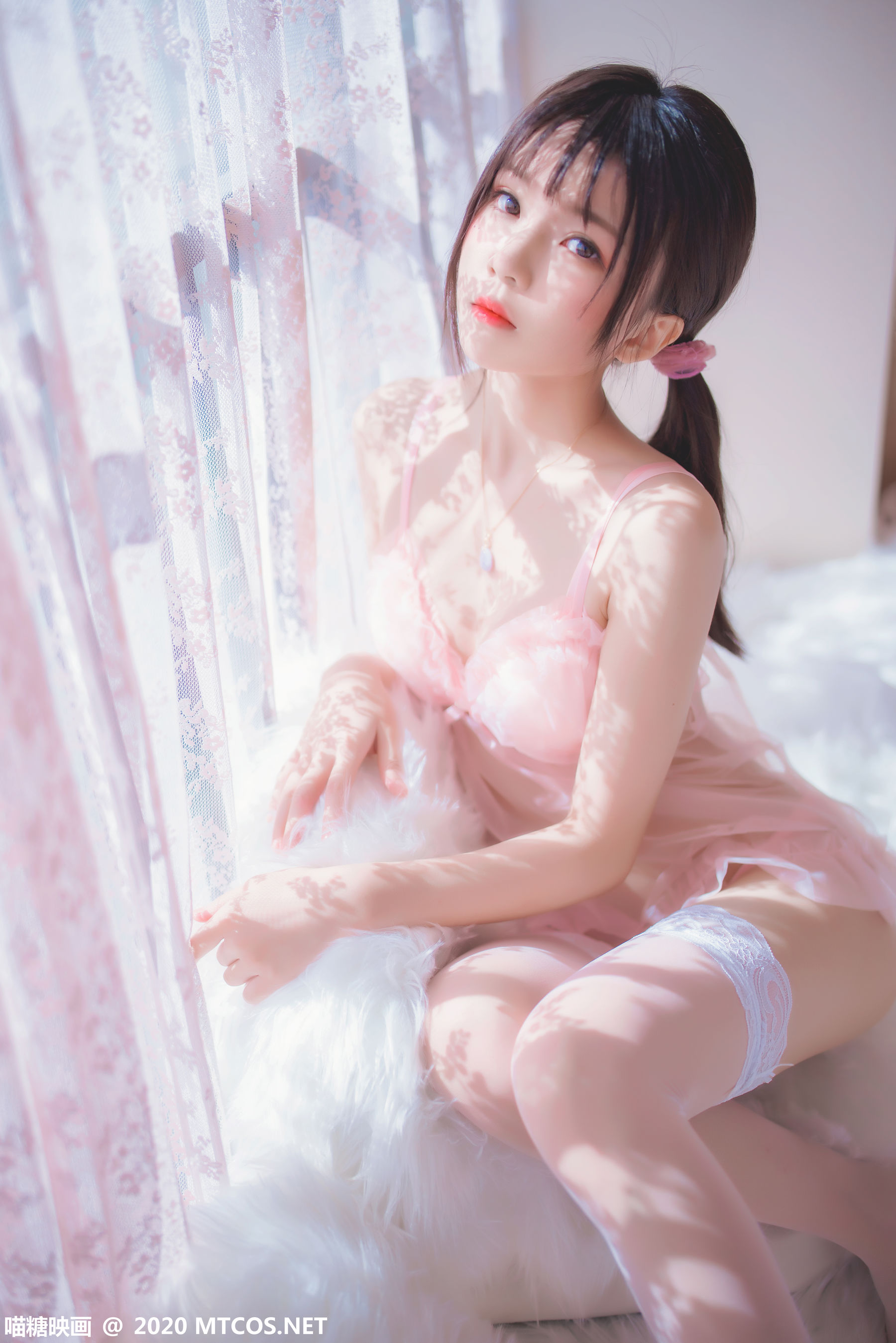 [喵糖映画] VOL.189  桜桃喵  粉系轻纱_第2张