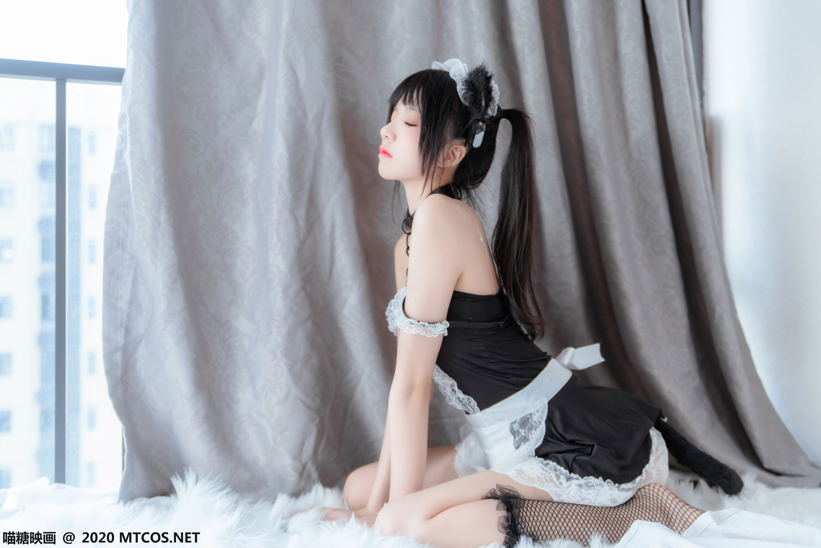 [喵糖映画] VOL.192 桜桃喵 黑猫女仆_第3张