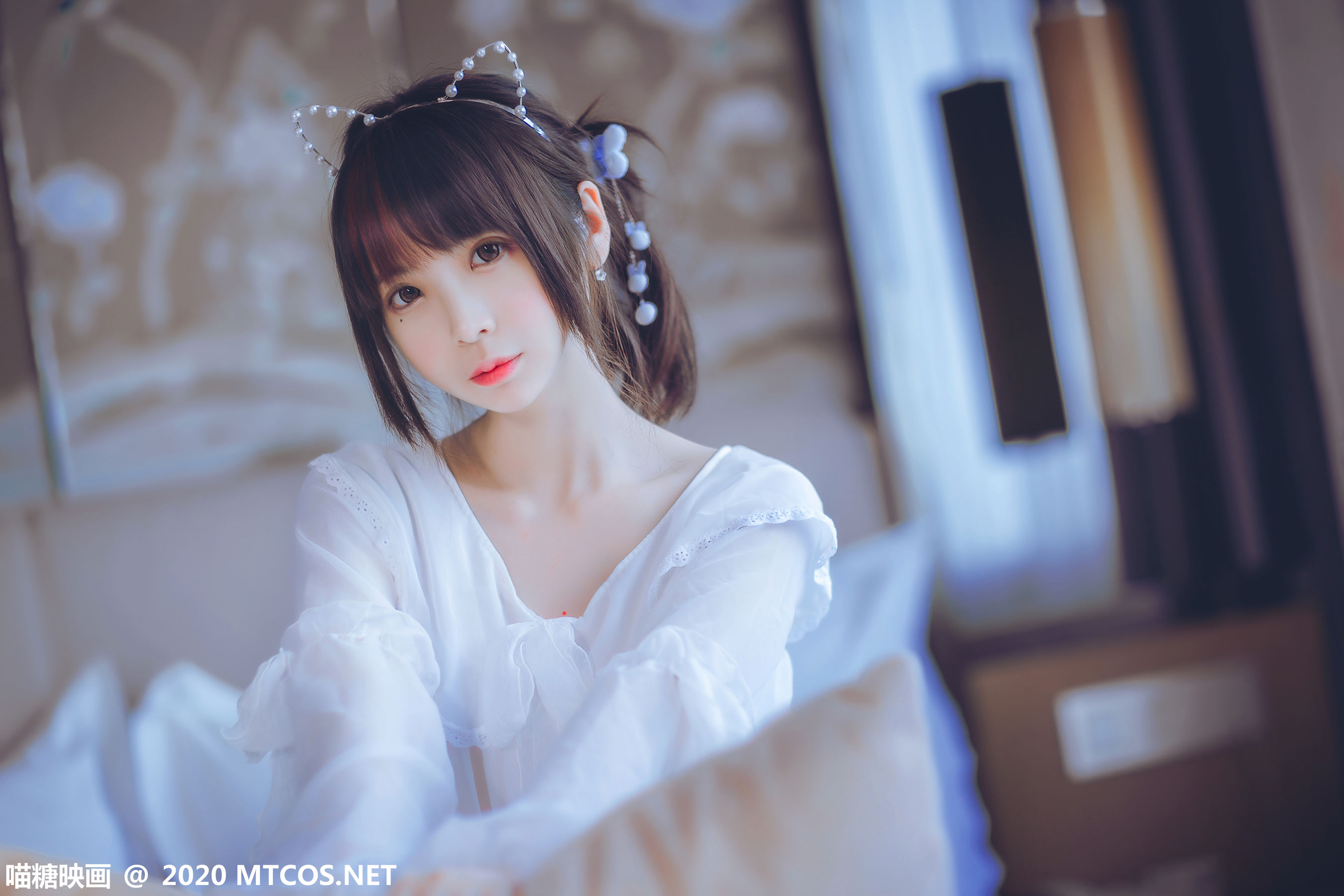 [喵糖映画] VOL.204 疯猫ss 纯白睡裙_第4张