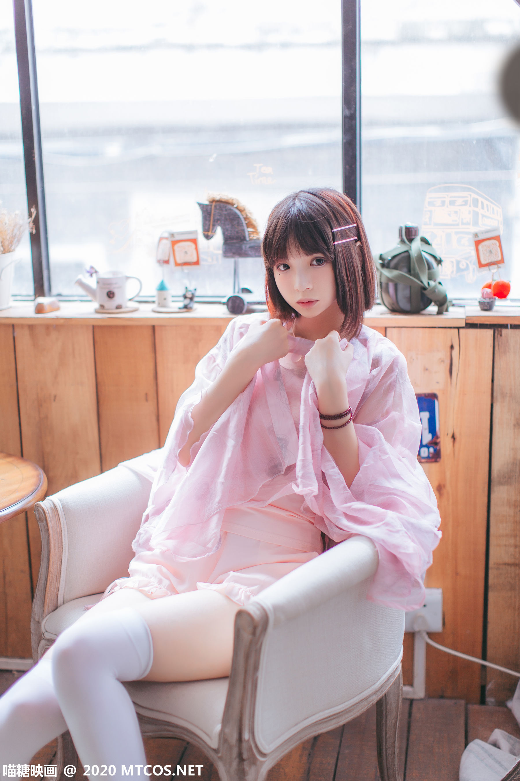 [喵糖映画] VOL.250 疯猫ss 粉色披纱_第1张