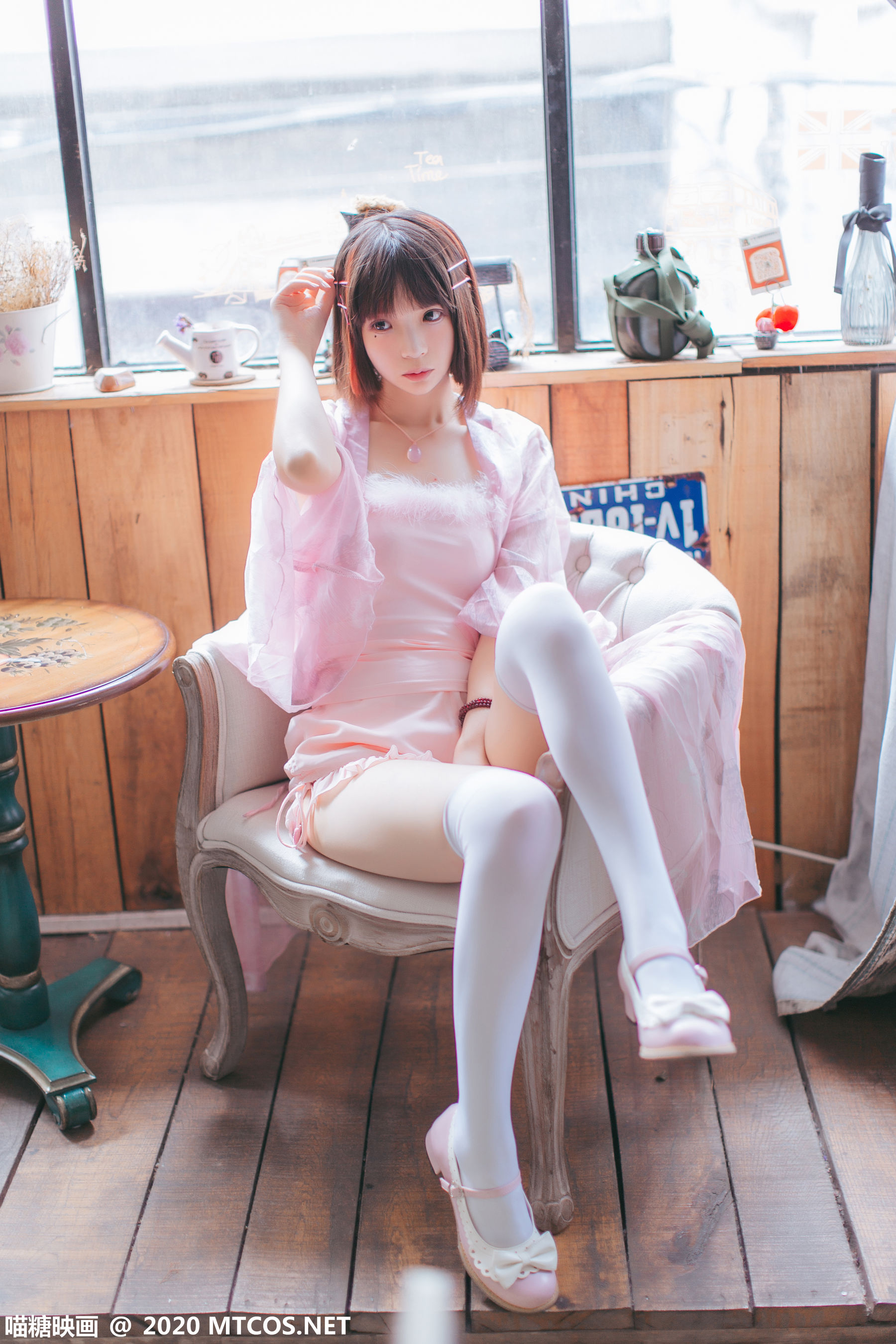 [喵糖映画] VOL.250 疯猫ss 粉色披纱_第2张