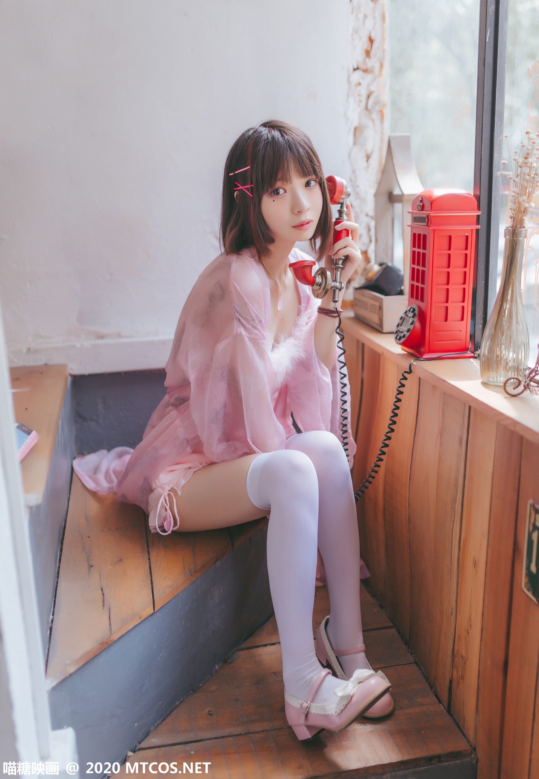 [喵糖映画] VOL.250 疯猫ss 粉色披纱_第3张