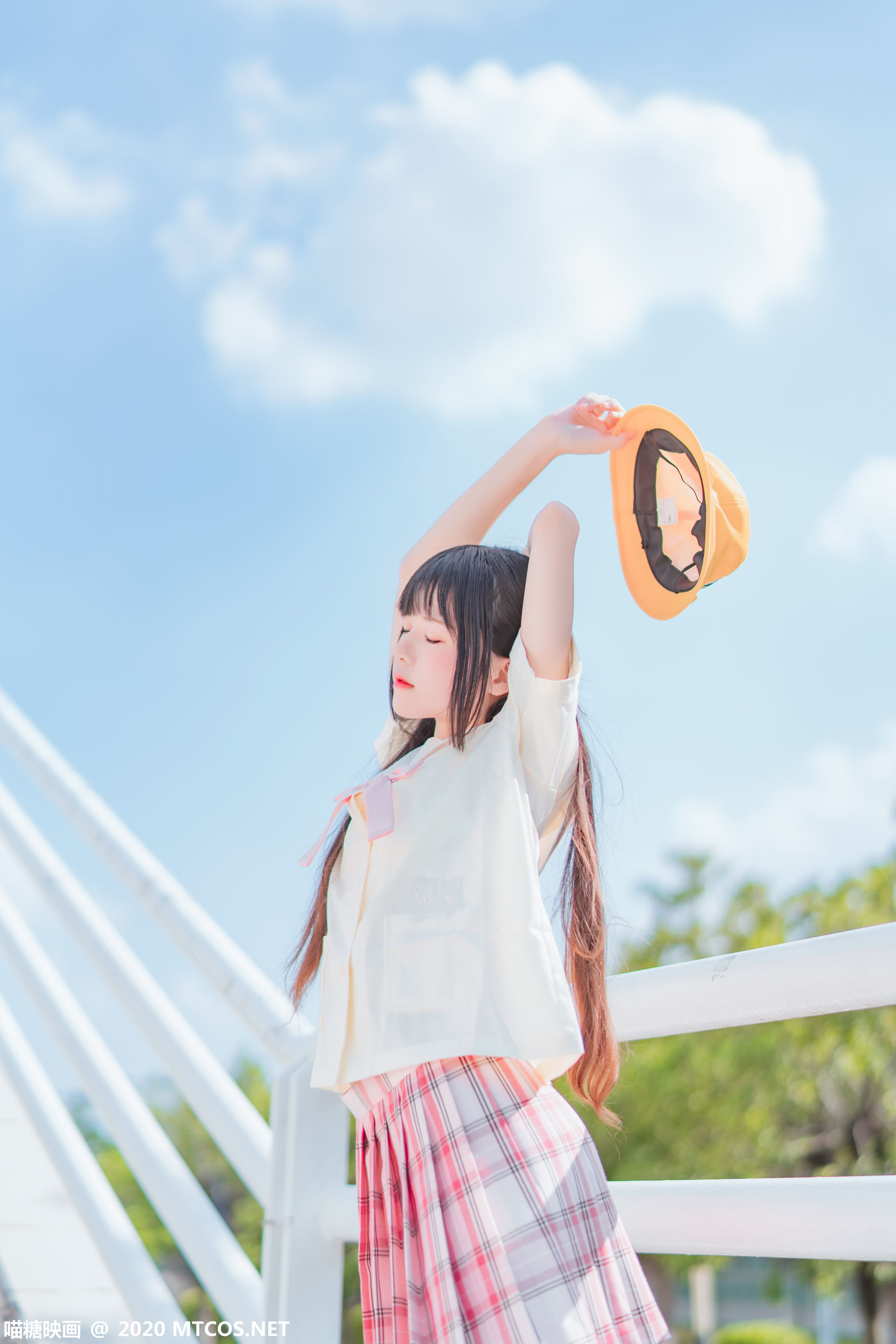 [喵糖映画] VOL.256 桜桃喵 户外小黄帽_第4张