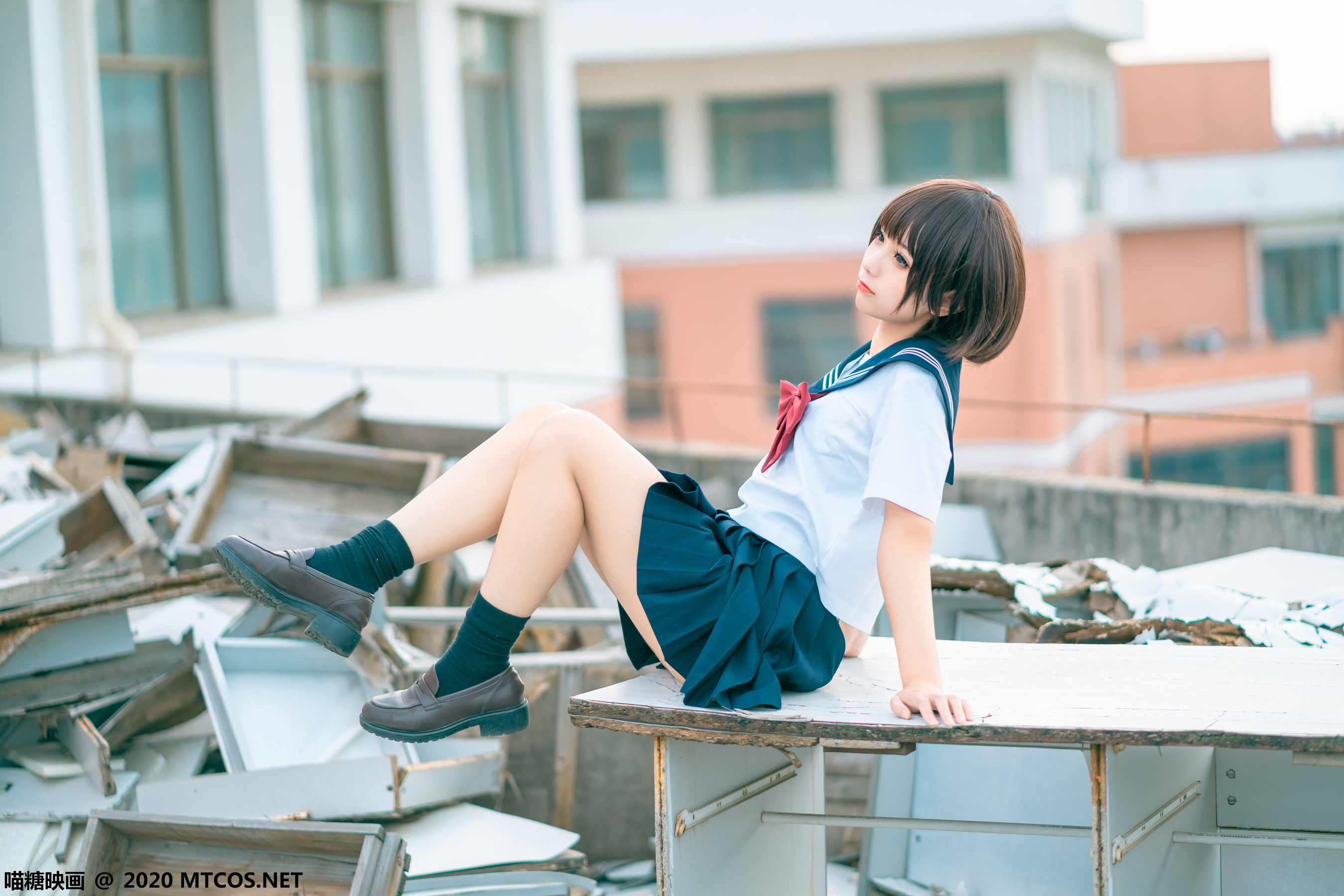 [喵糖映画] JKL.021 蠢沫沫 天台JK制服_第4张