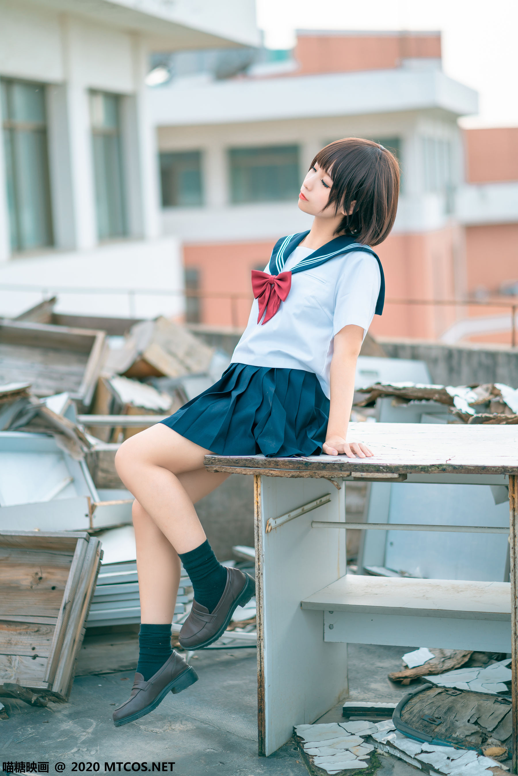 [喵糖映画] JKL.021 蠢沫沫 天台JK制服_第5张