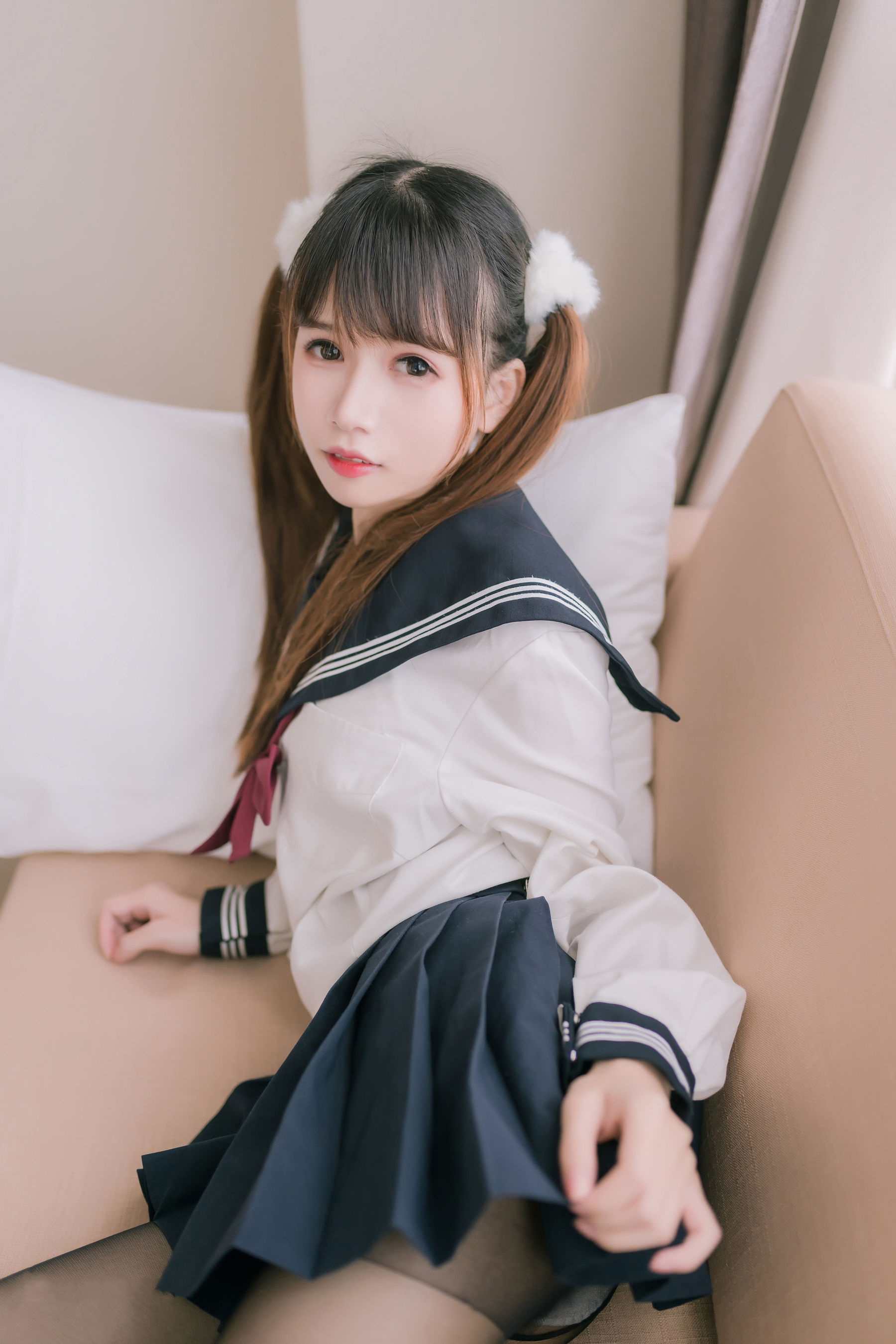 [喵糖映画] JKL.023 渡边爻爻爻子 双马尾JK制服_第1张