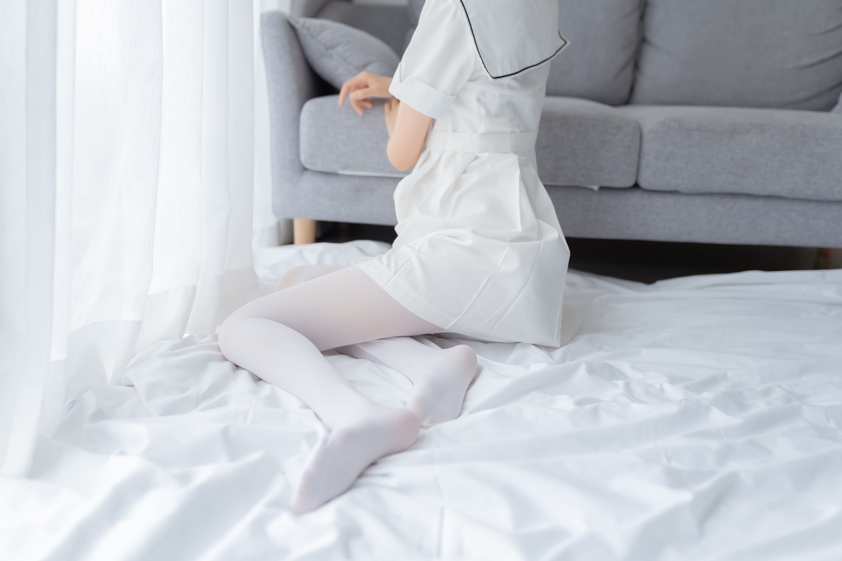 [喵糖映画] VOL.271 木绵绵 纯色白裙_第4张