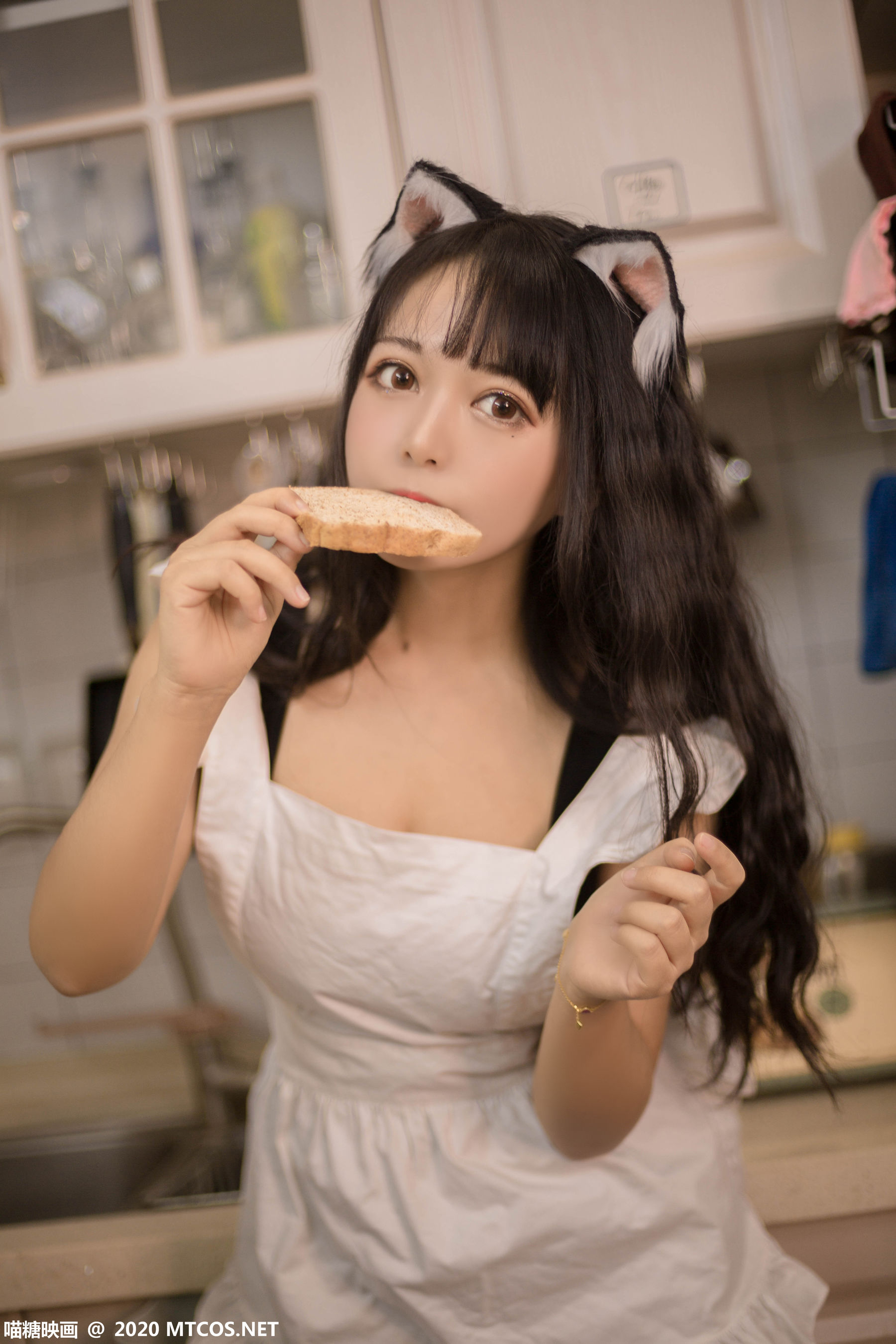 [喵糖映画] VOL.296 黑猫猫OvO 厨房猫娘_第3张