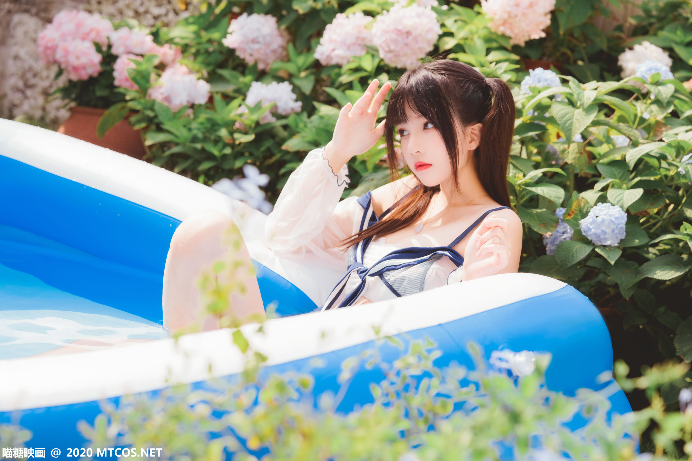 [喵糖映画] VOL.303 桜桃喵 蓝色夏日_第5张